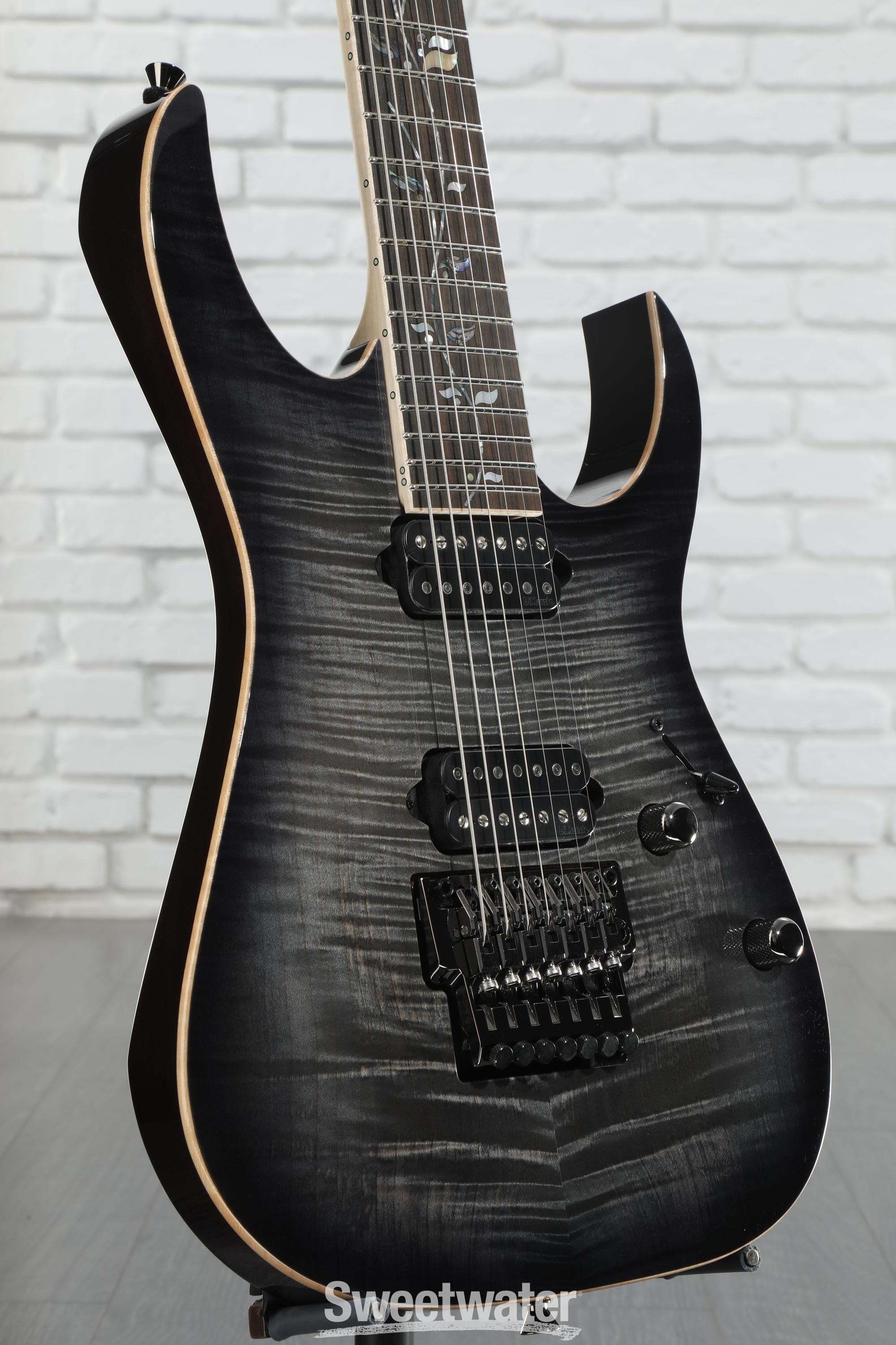 Ibanez J Custom RG8527 7-string Electric Guitar - Black Rutile