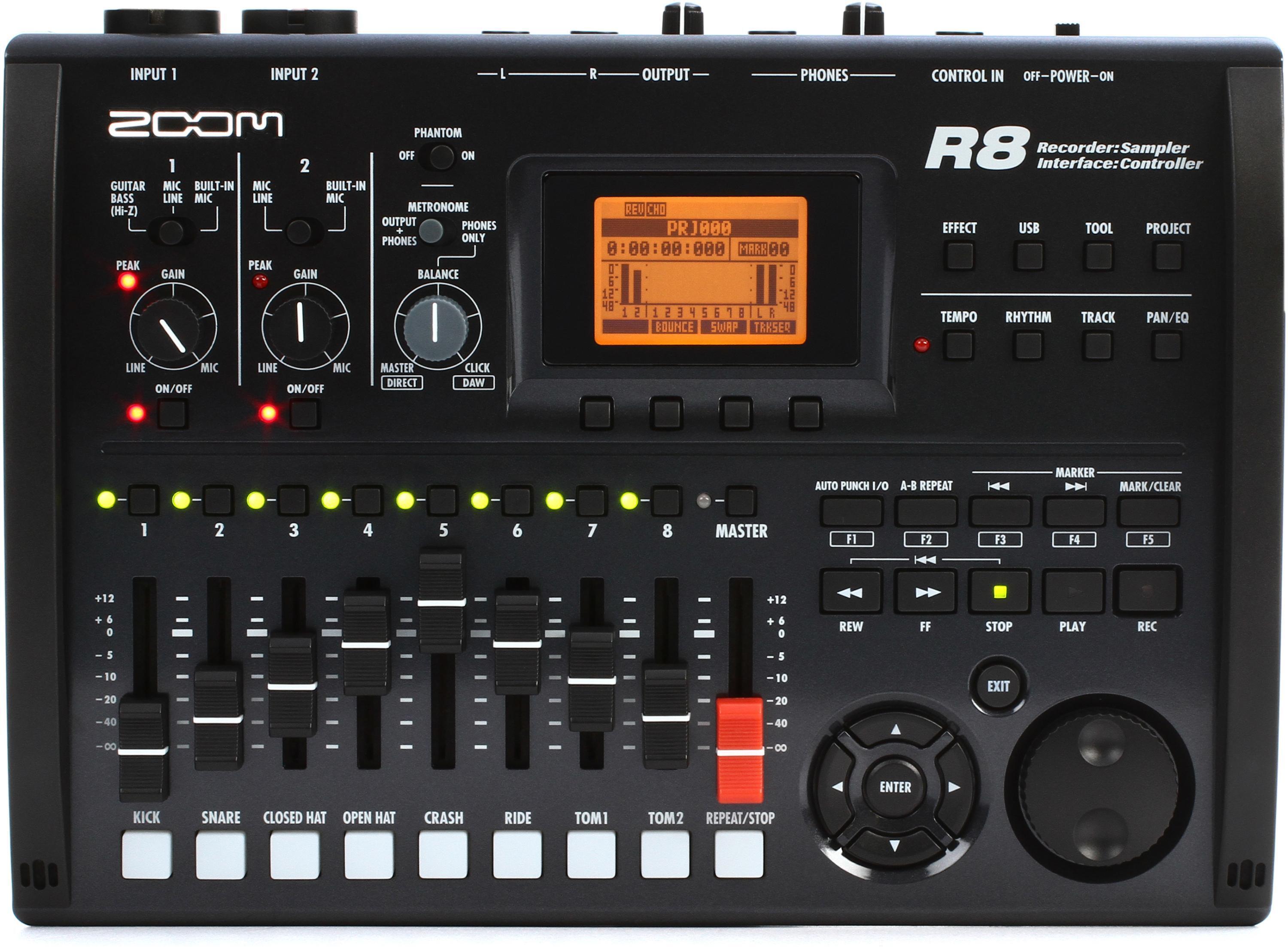 Zoom R8 8-track SD Recorder / Interface /Sampler | Sweetwater