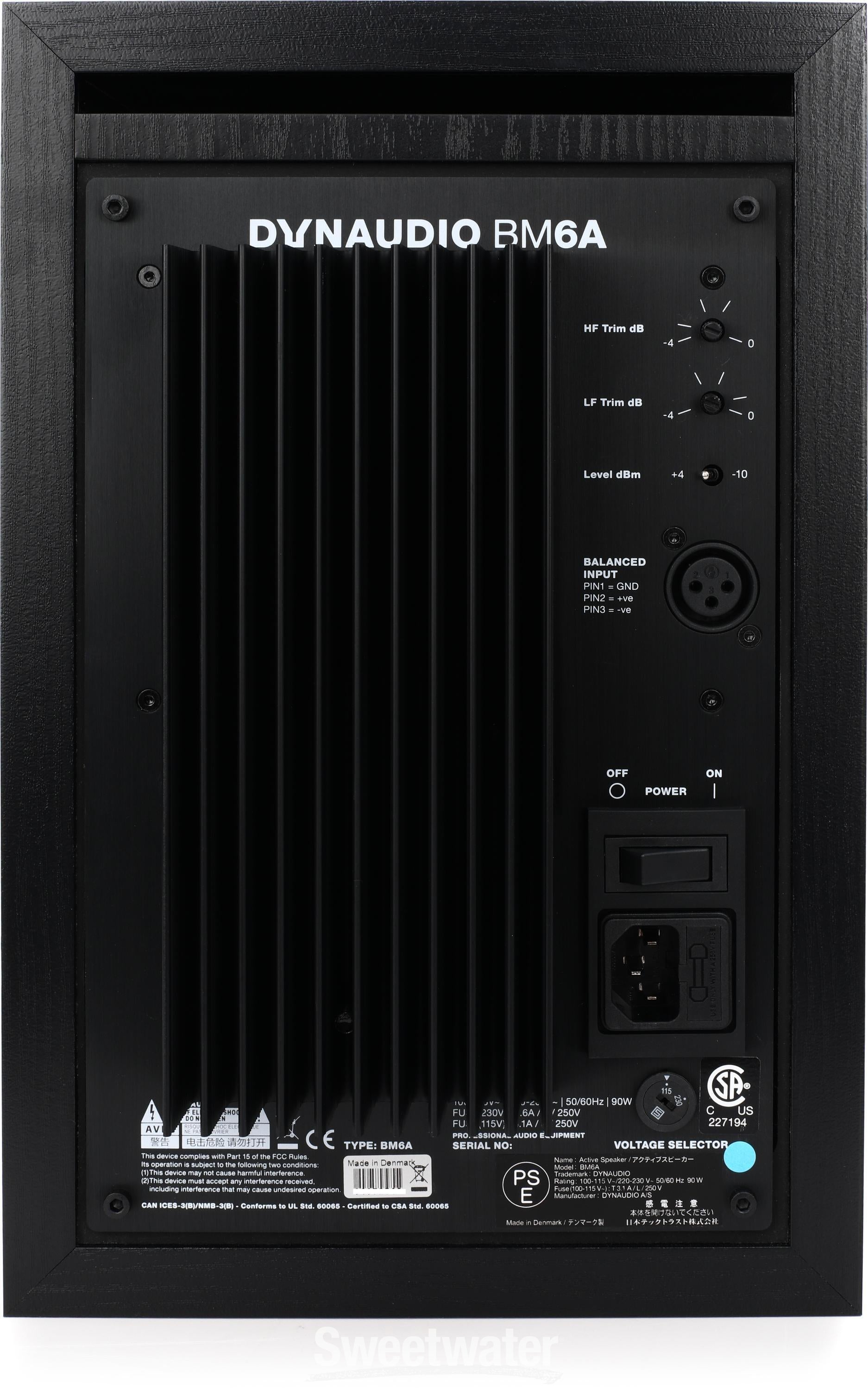 Dynaudio BM 6A Active Studio Monitor | Sweetwater