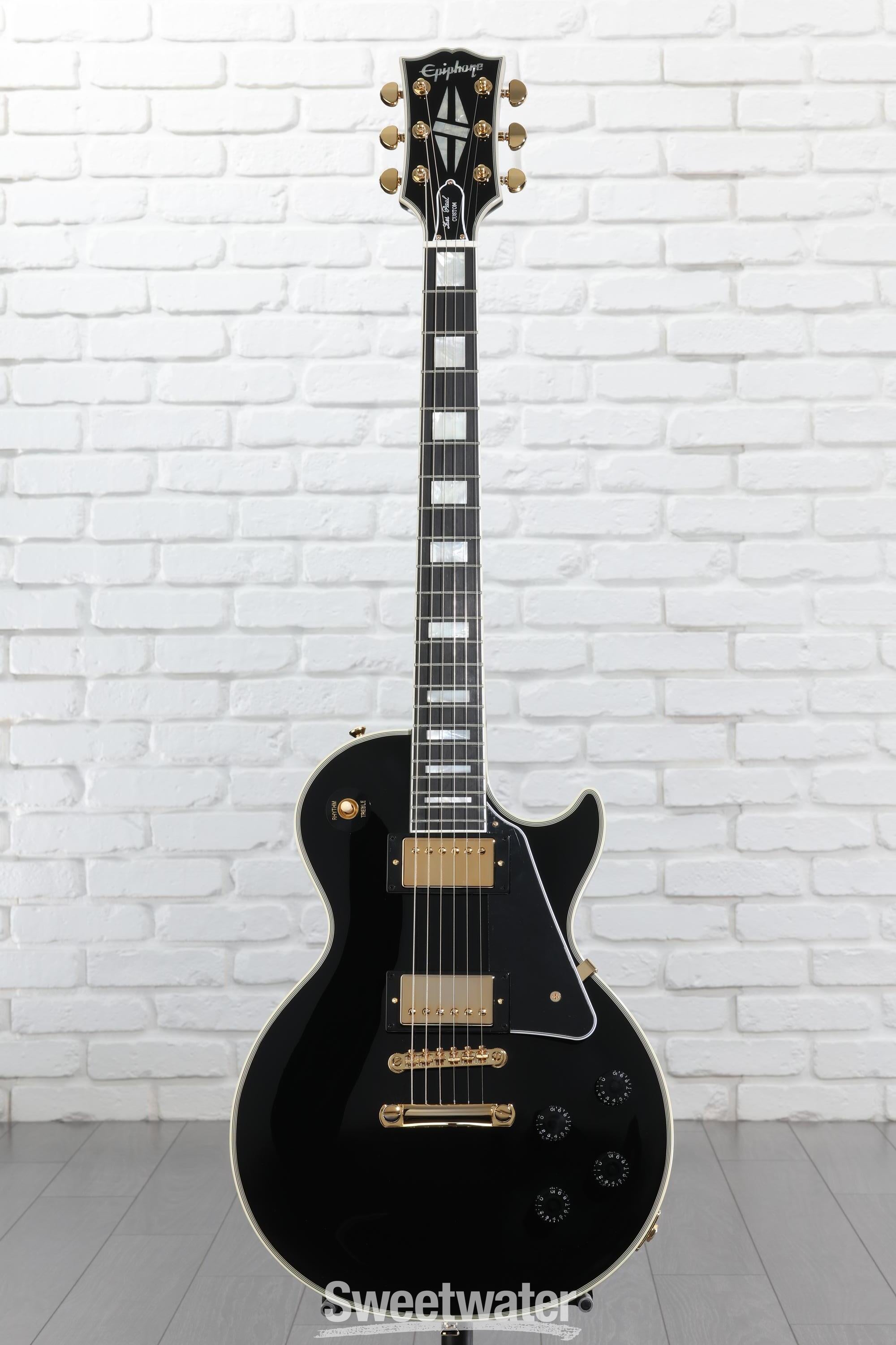 Epiphone Les Paul Custom Electric Guitar - Ebony | Sweetwater