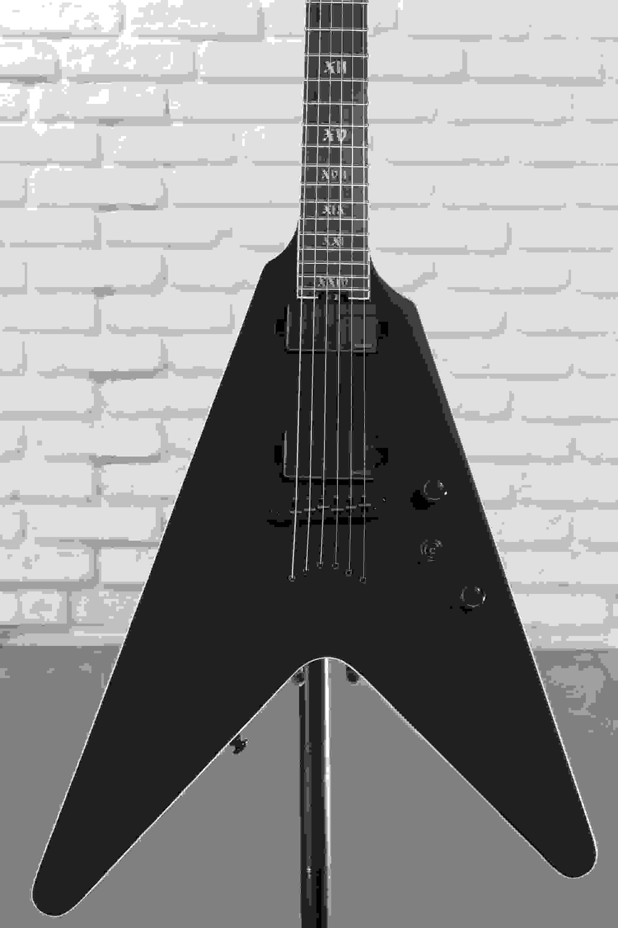 Schecter V-1 SLS Evil Twin - Satin Black