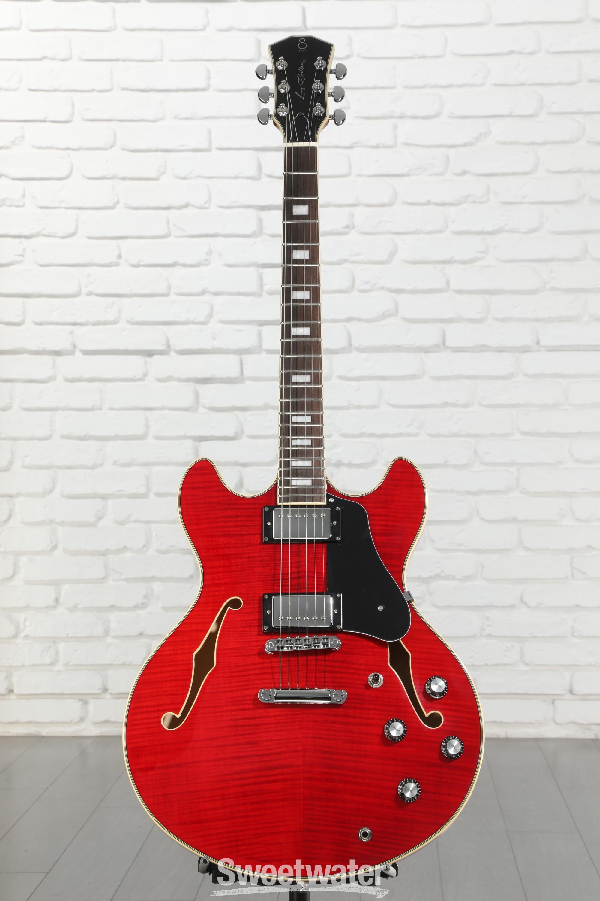 セミアコ　ES-335　Sire H7 h7 サイアー　レッド Sire Larry Carlton H7 Semi-hollow Electric Guitar - See Through