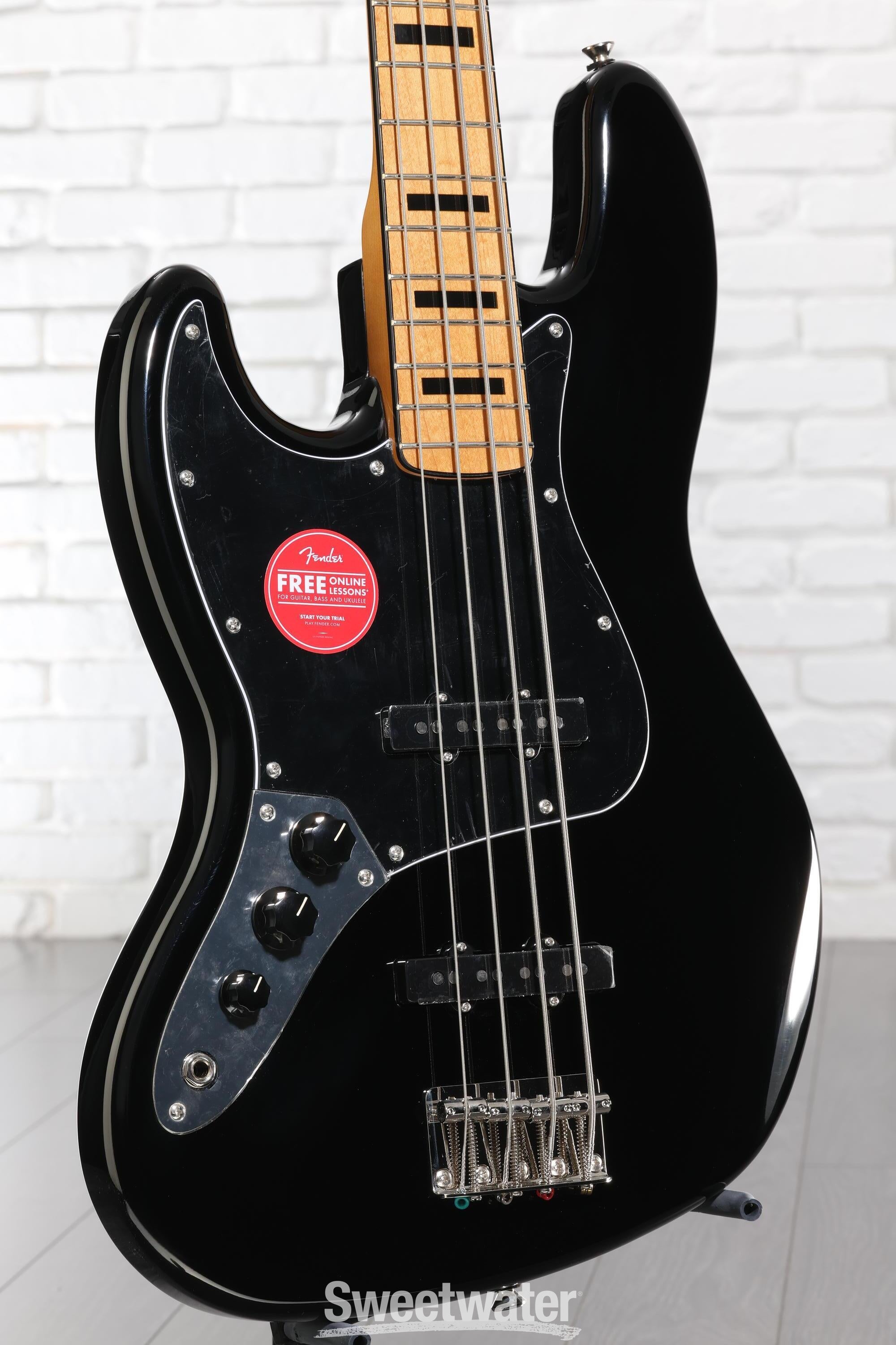 Photo of Squier Classic Vibe '70s Jazz Bass, Left-handed - Black