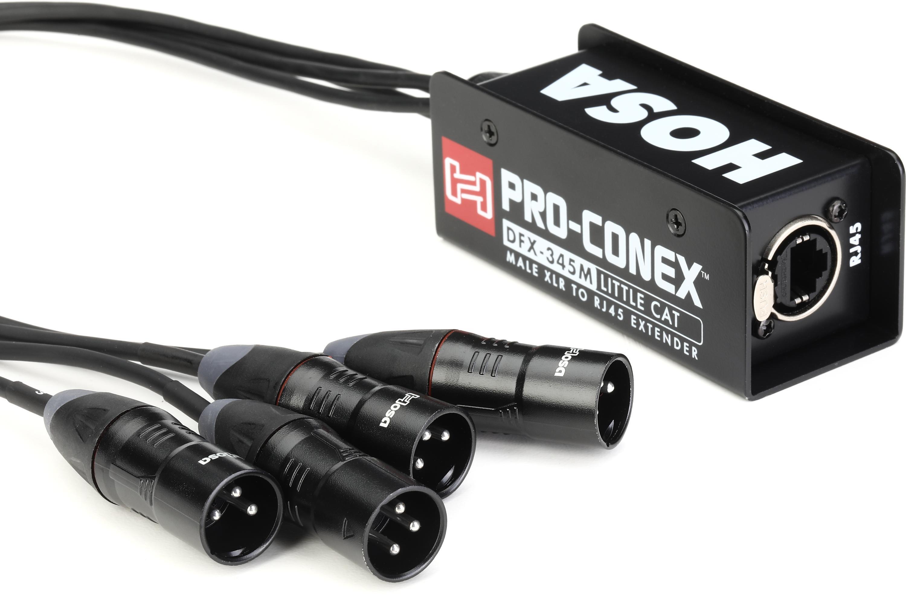 Photo of Hosa Pro-conex Little Cat Analog Audio Extender - XLR3M to RJ45