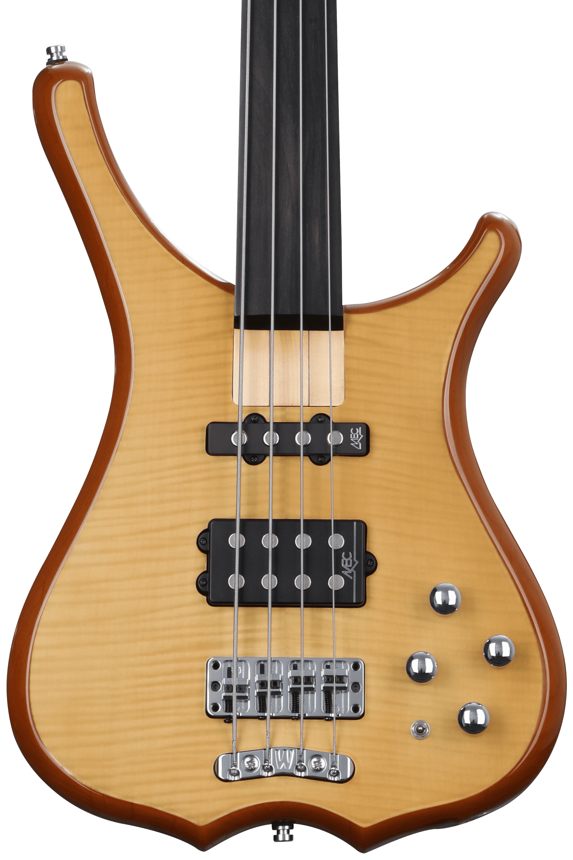 Warwick RockBass Infinity 4-string Fretless Bass Guitar - Natural  Transparent Satin