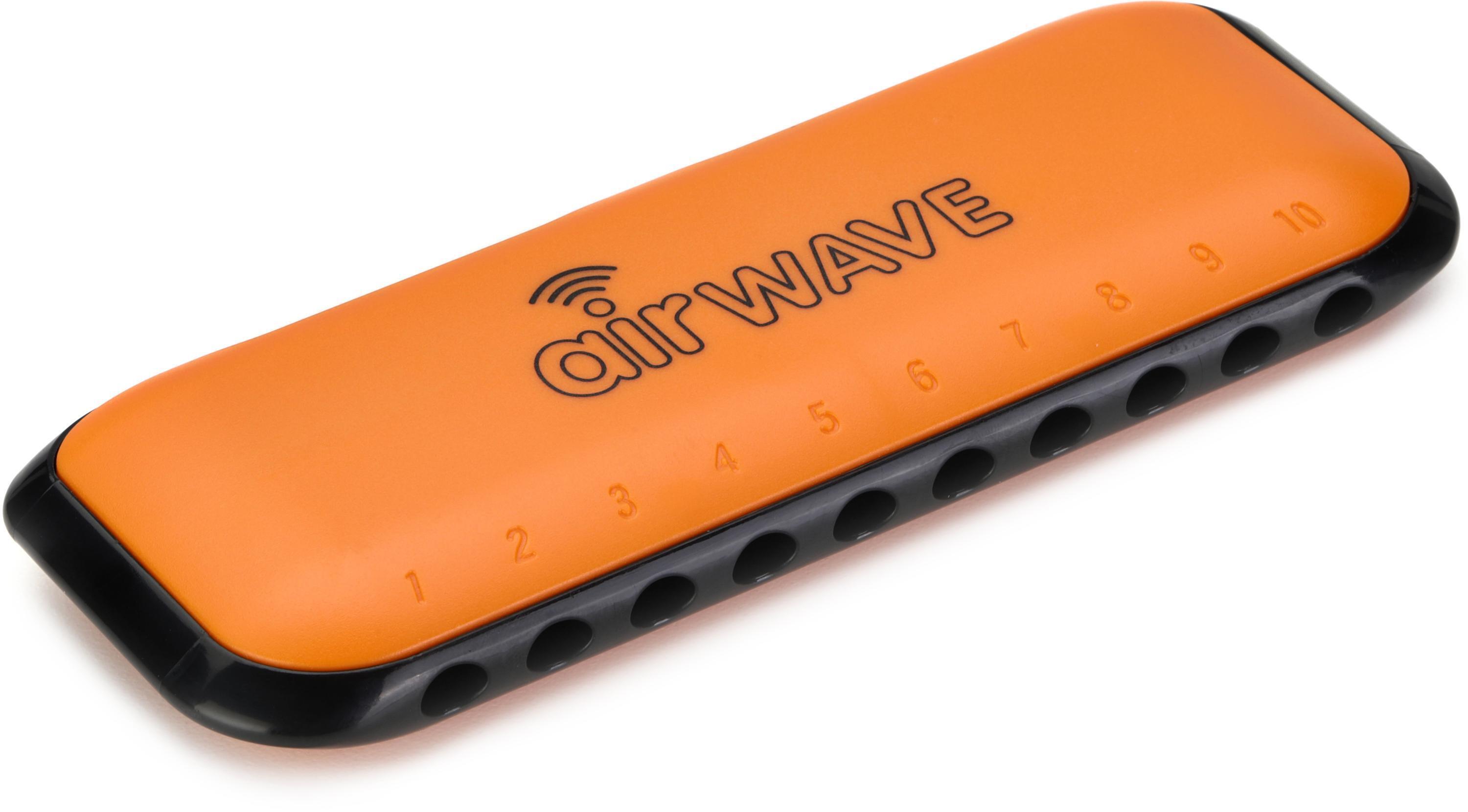 Suzuki AW-1 Airwave 10-hole Diatonic Harmonica - C Major, Orange