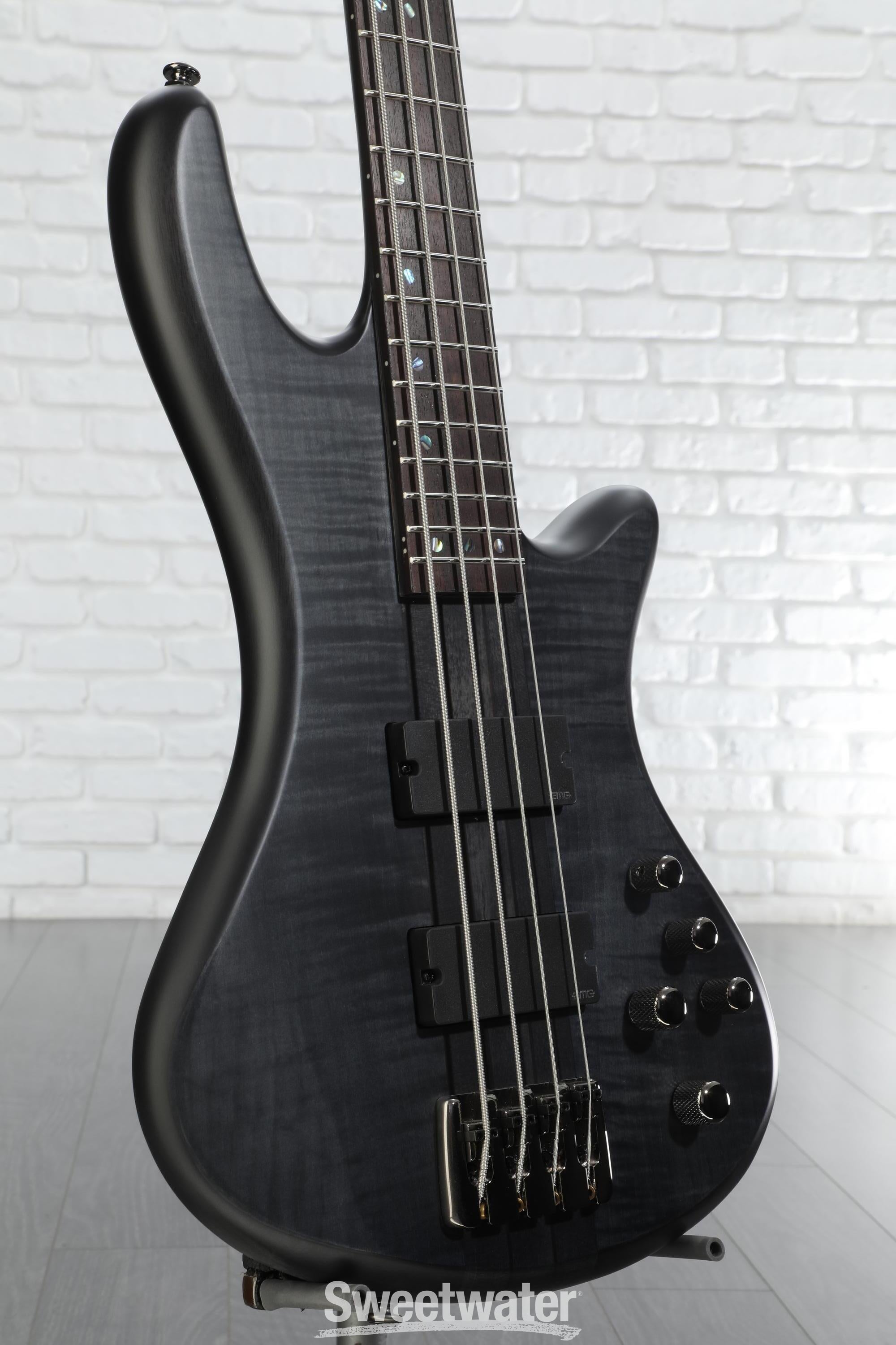 Schecter Stiletto Studio 4 Bass Guitar - See-Thru Black