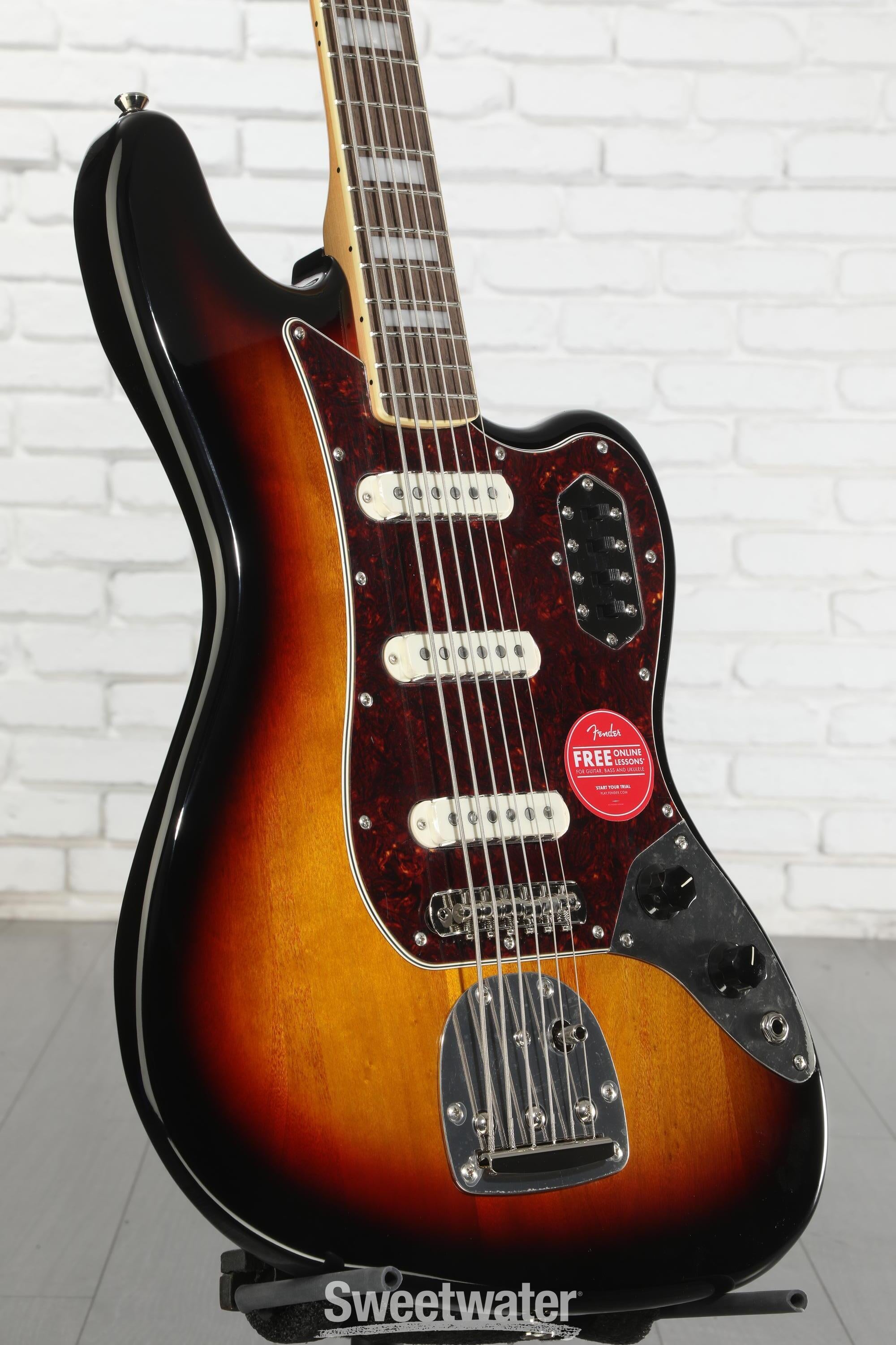 Squier Classic Vibe Bass VI Guitar - 3-tone Sunburst | Sweetwater