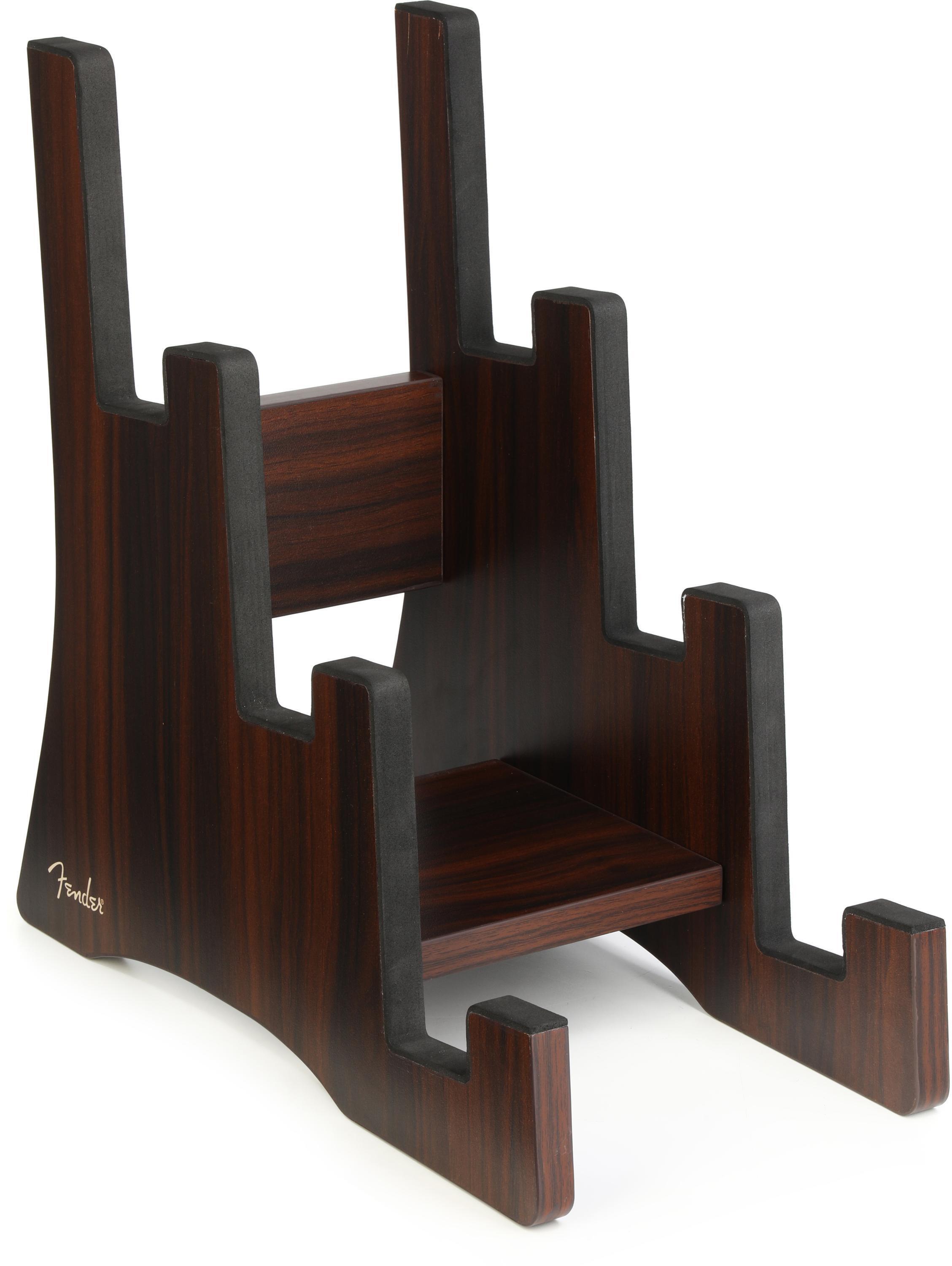 Photo of Fender Deluxe Wooden 3-tier Guitar Stand