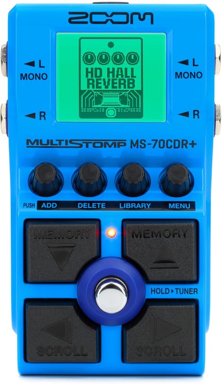 Zoom MS-70CDR+ MultiStomp Chorus/Delay/Reverb Pedal | Sweetwater