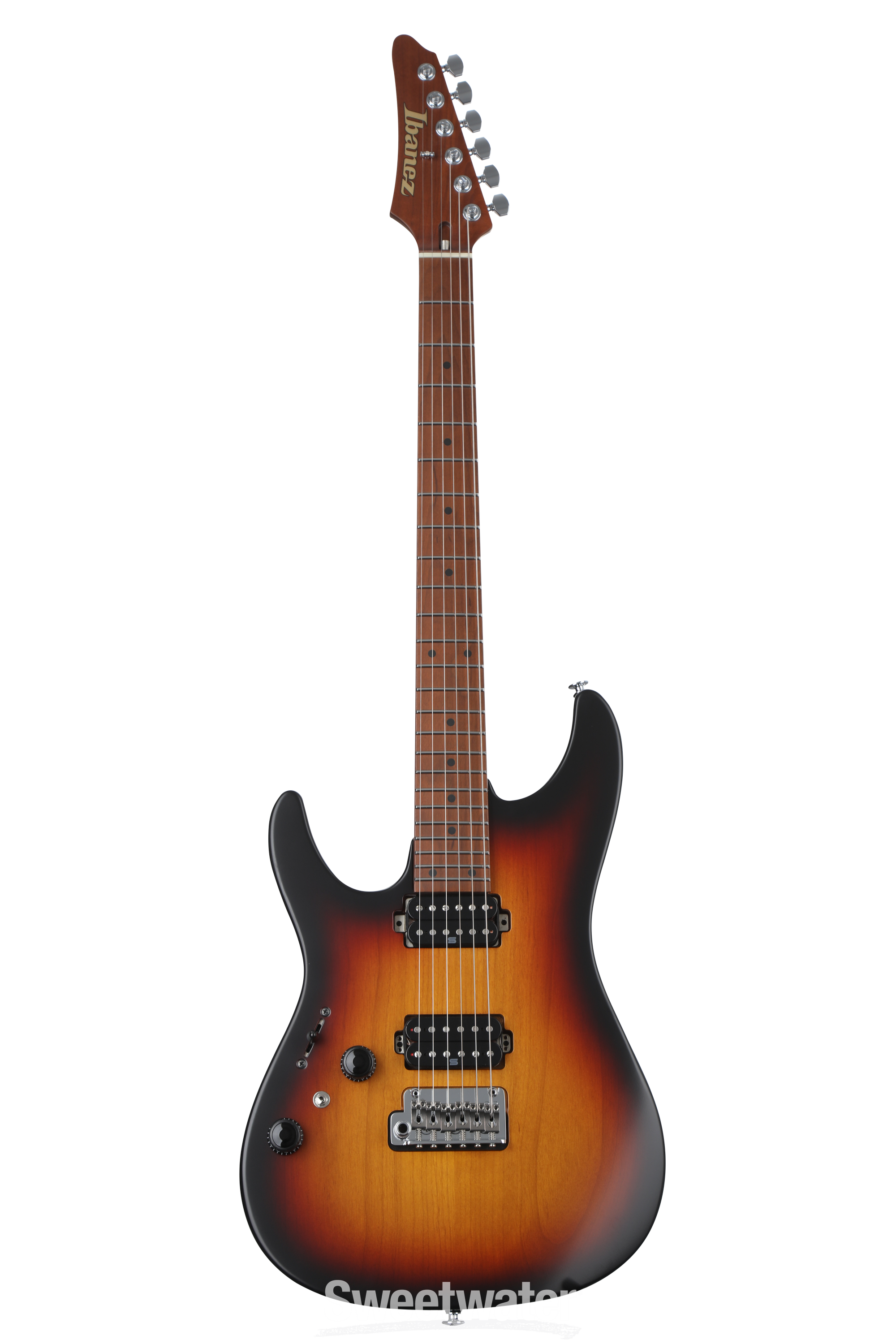 Ibanez Prestige AZ2402L Left-handed Electric Guitar - Tri Fade Burst Flat |  Sweetwater