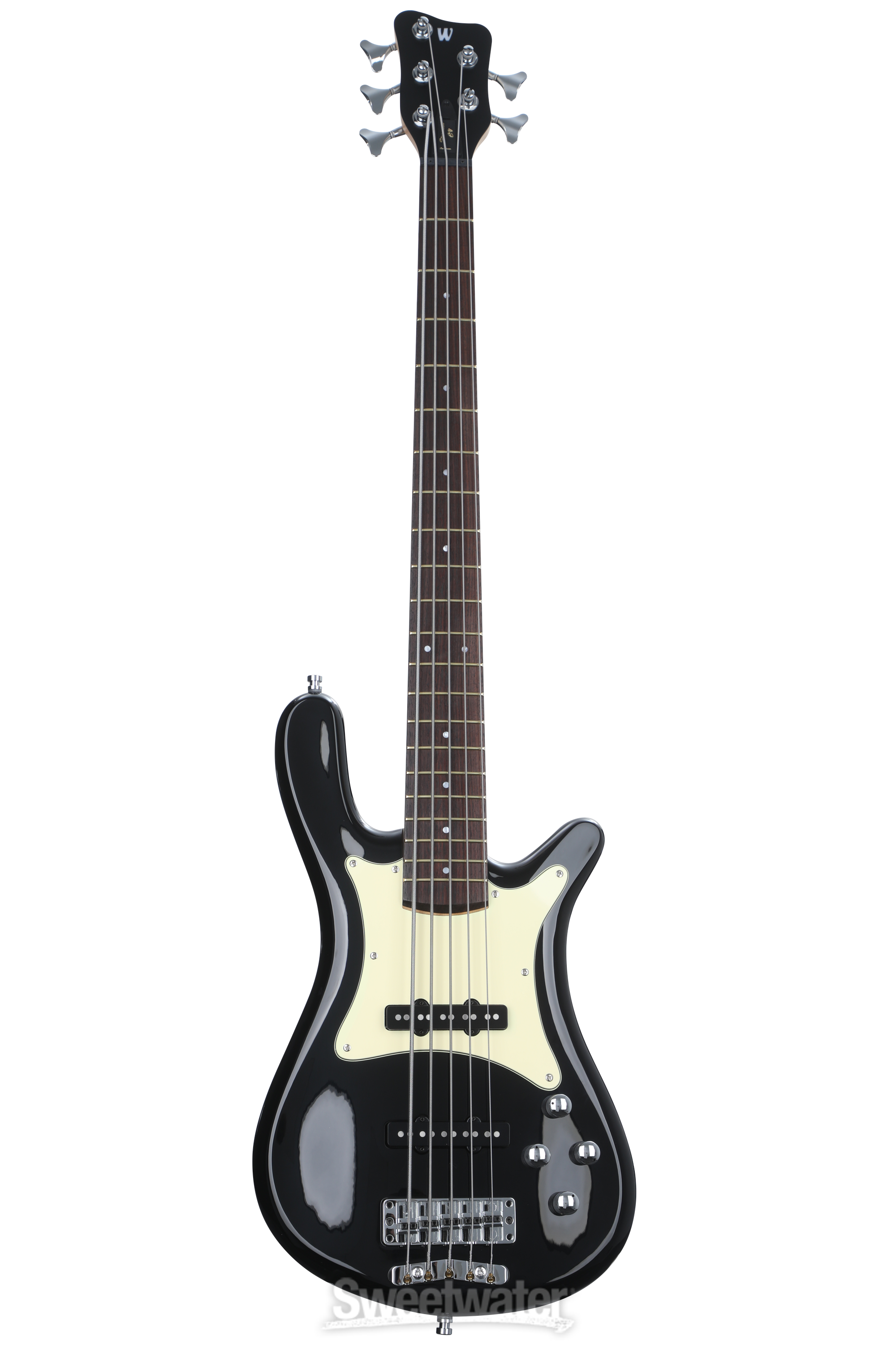 Warwick Pro Series 5 Streamer CV Electric Bass Guitar - Black
