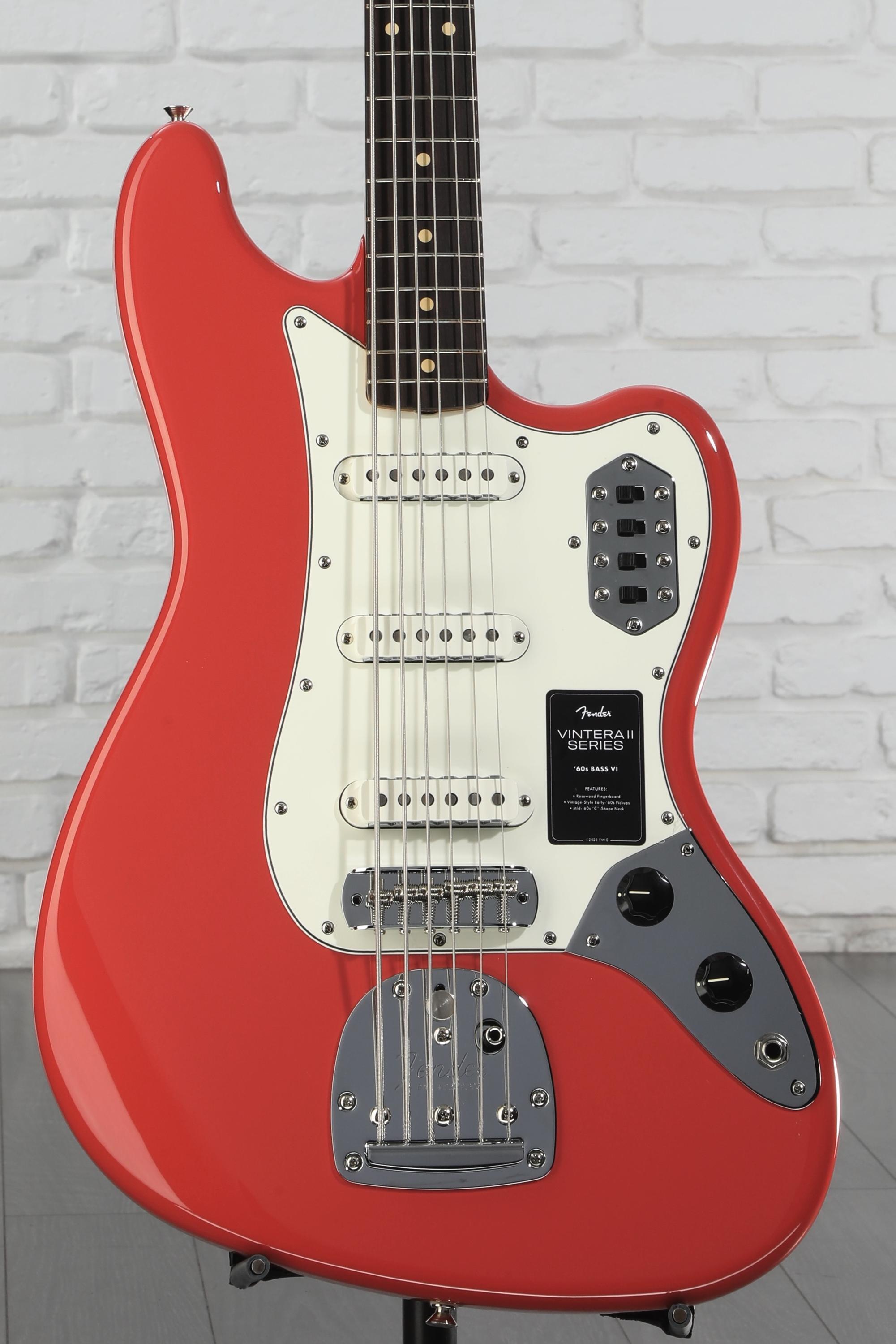 FENDER (フェンダー) / Vintera II ‘60s Bass VI Amazon.com: Fender Vintera II '60s Bass VI - Fiesta Red : Musical