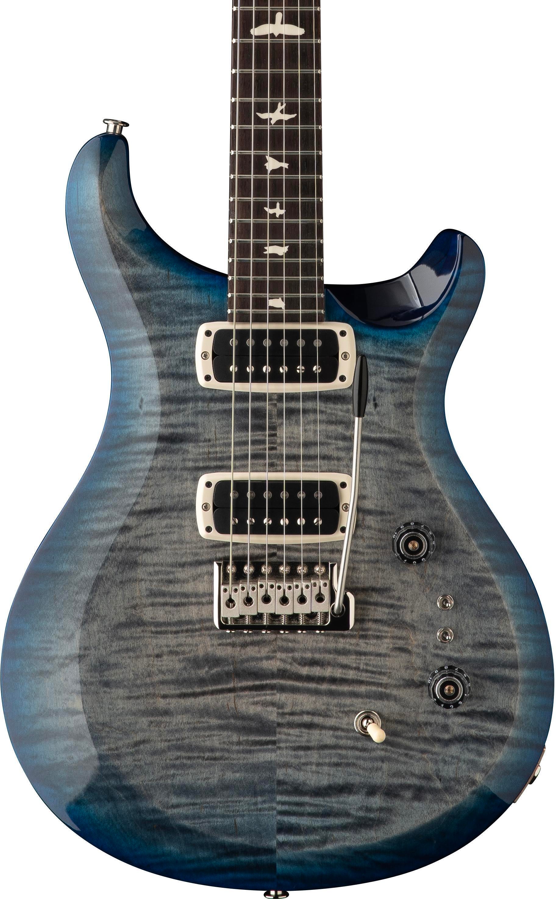 PRS S2 Custom 24-08 Electric Guitar - Faded Gray Black Blue Burst 