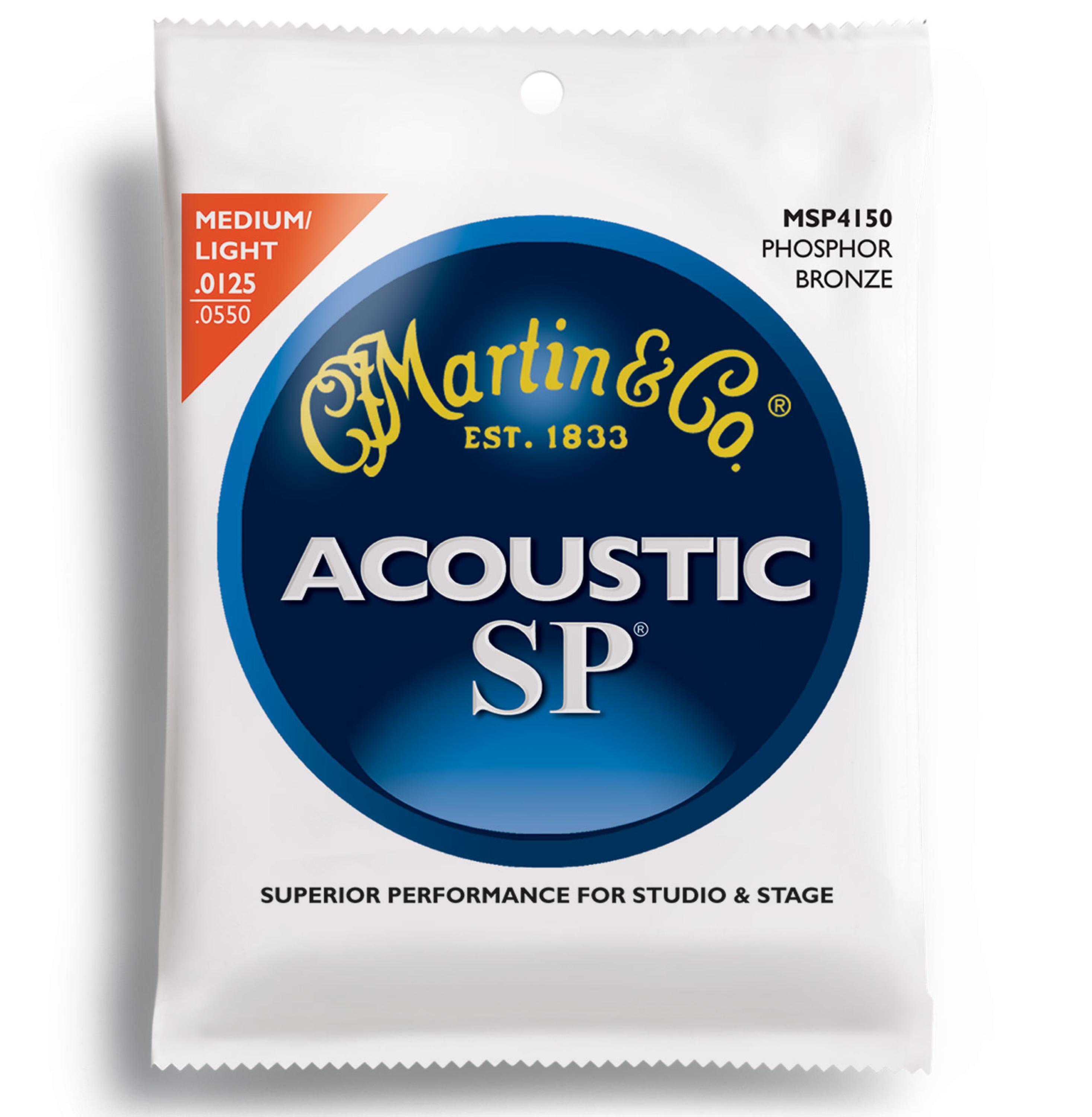 Martin MSP 4150 SP 92 8 Phosphor Bronze Light Medium Acoustic