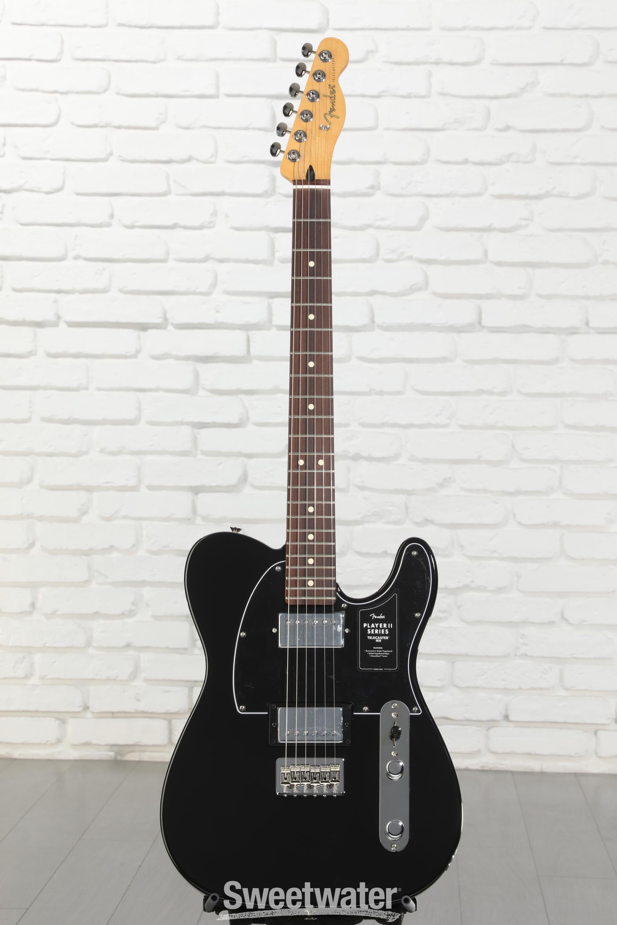 Fender Player II Telecaster HH Electric Guitar - Black with