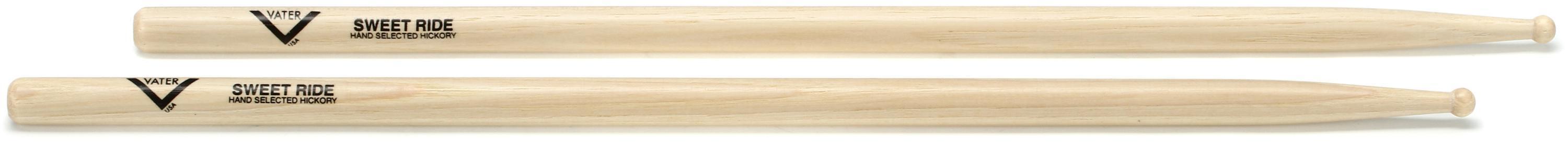Photo of Vater American Hickory Drumsticks - Sweet Ride - Wood Tip