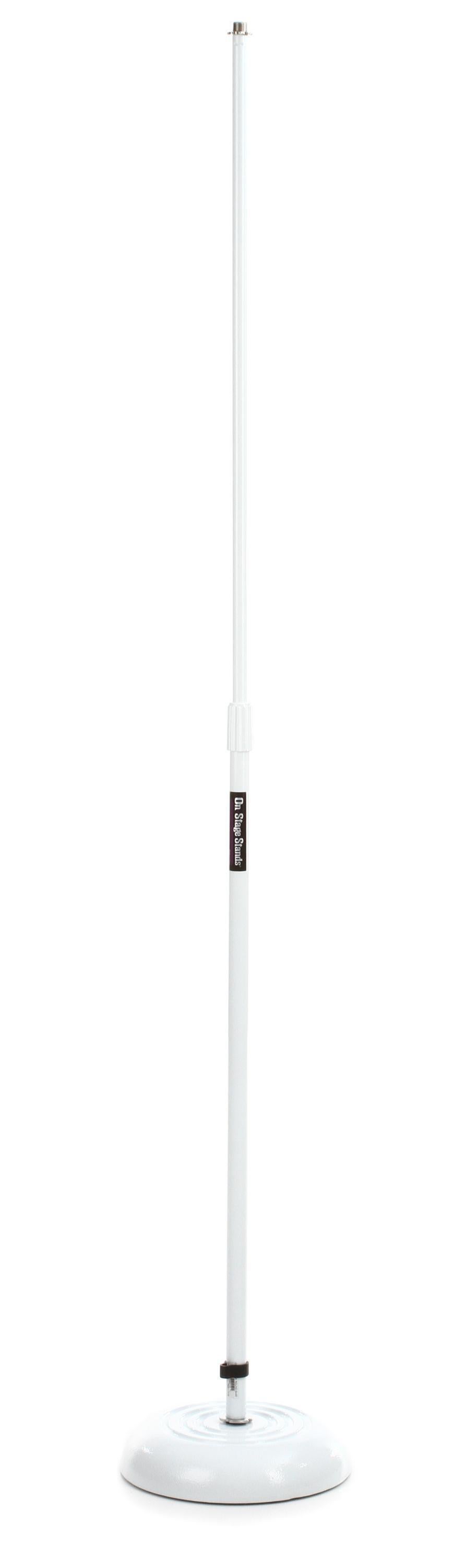 Product Image - On-Stage MS7201W Round-base Mic Stand - White