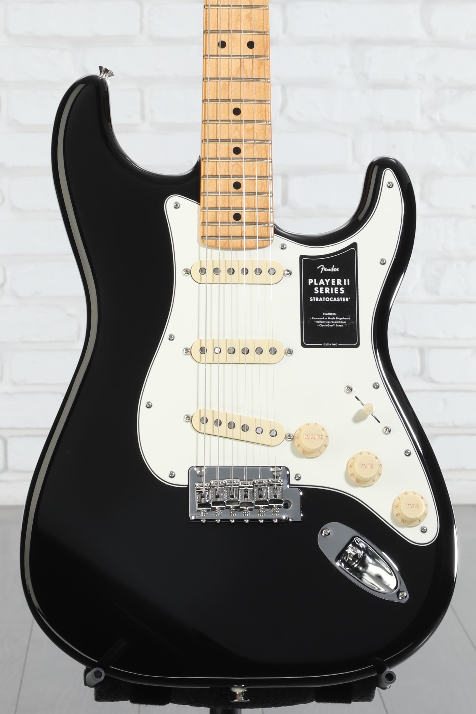 Fender Player II Series Stratocaster 黒 Fender Player II Stratocaster, Black — Rudy's Music Soho