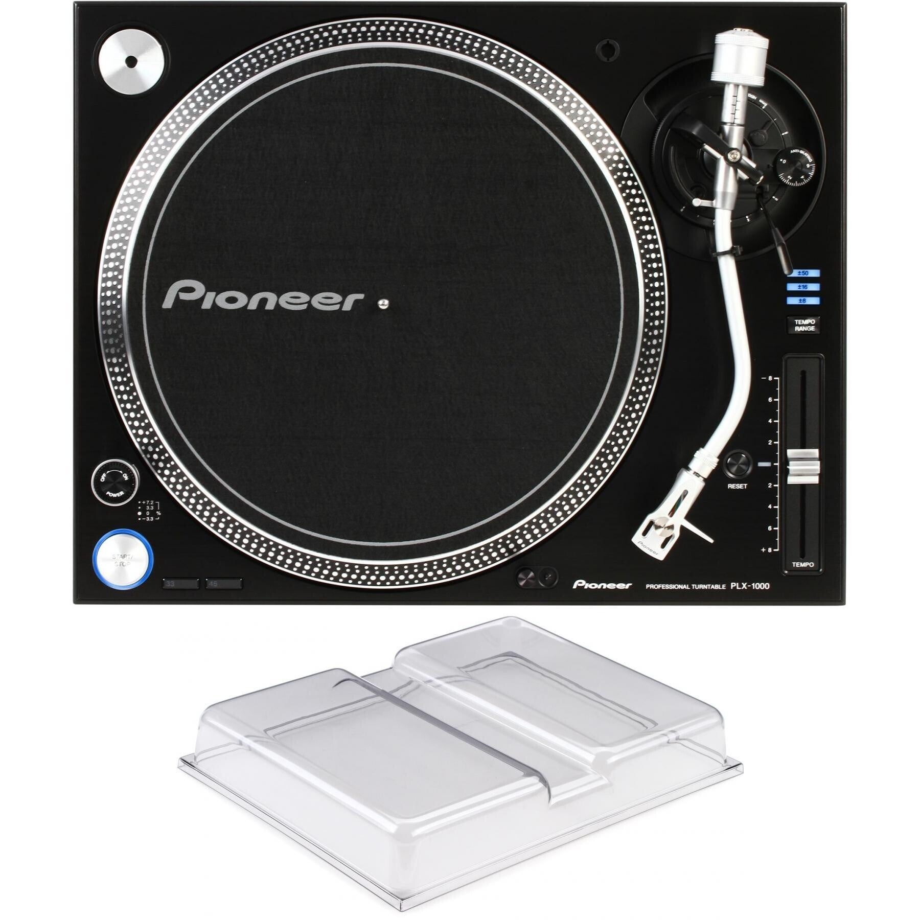 Pioneer DJ PLX-1000 Professional Turntable with Decksaver Cover