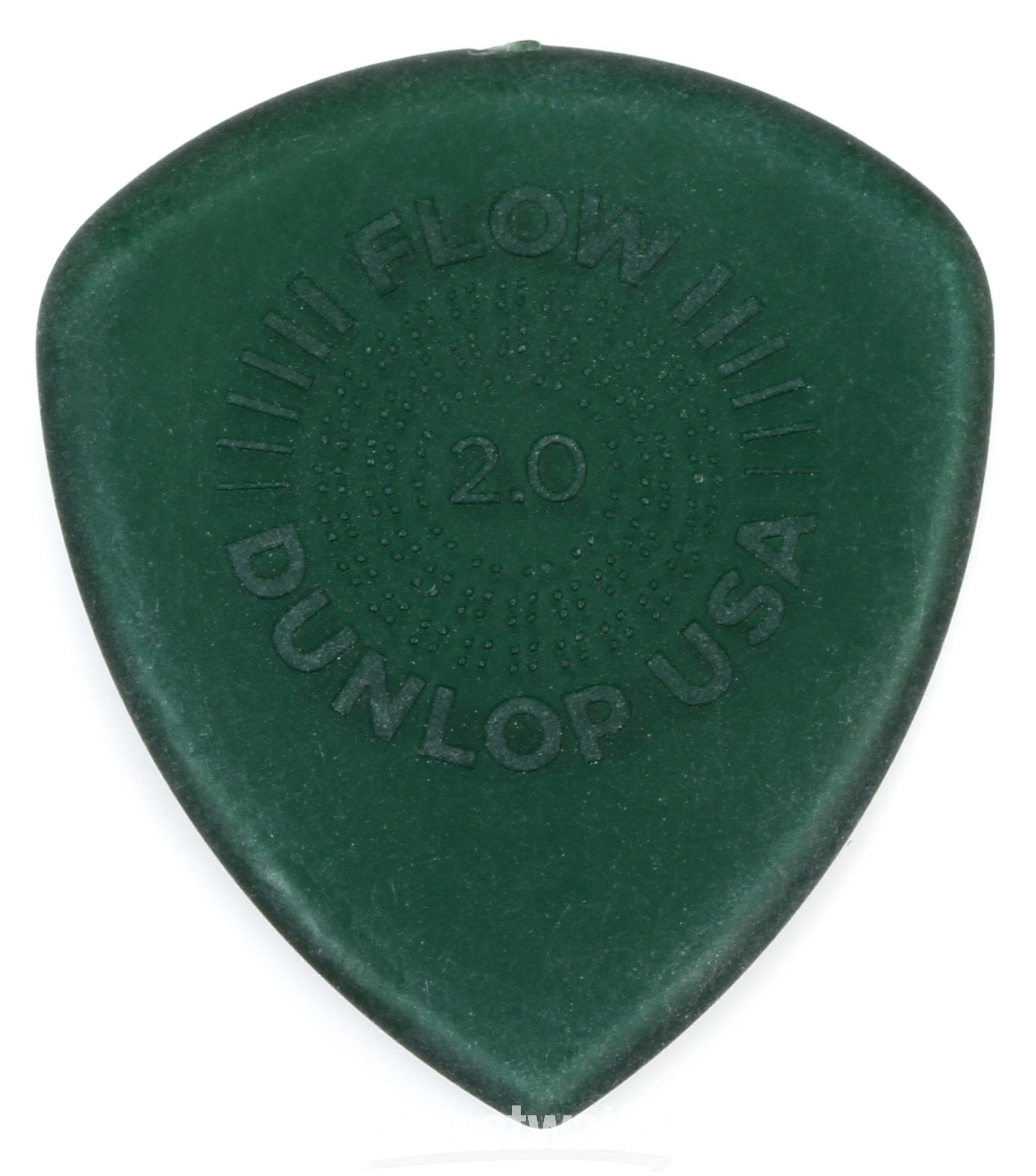 Dunlop 547P200 Flow Jumbo Grip Guitar Picks 2.0mm 3-pack | Sweetwater