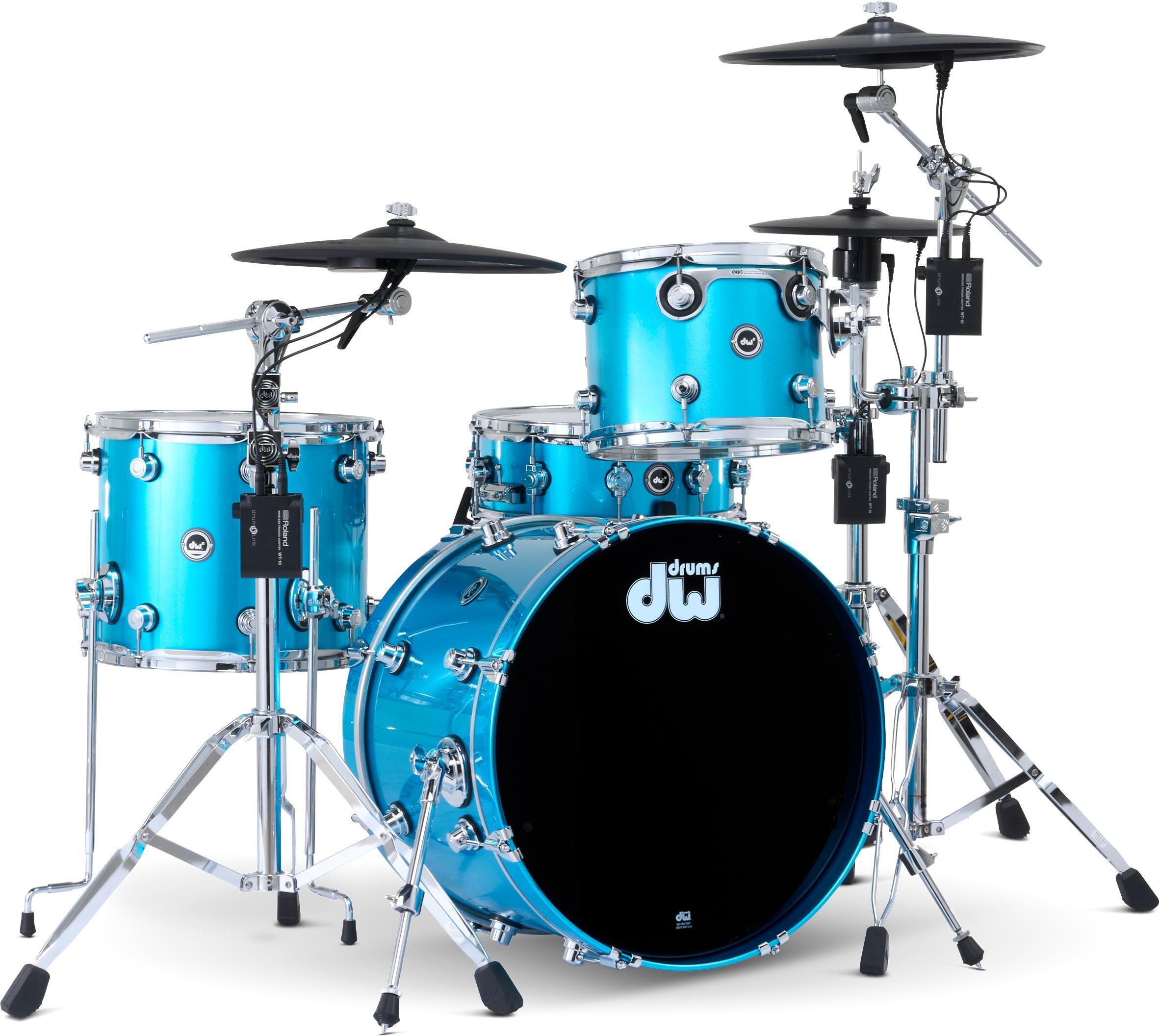 DW DWe 4-piece Drum Kit Bundle with Roland Electronic