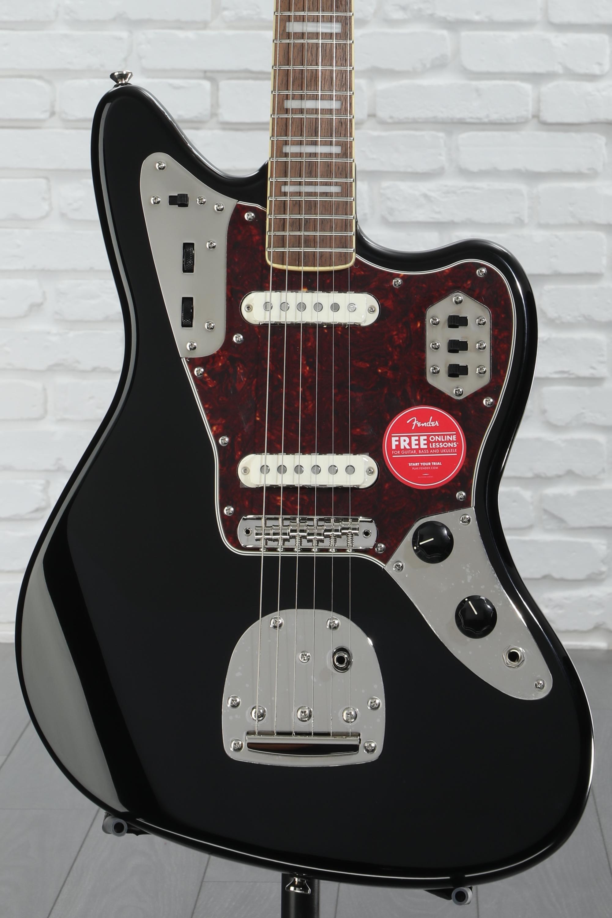 ギター Squire Classic Vibe '70s Jaguar Black Squier Classic Vibe '70s Jaguar - Black | Sweetwater