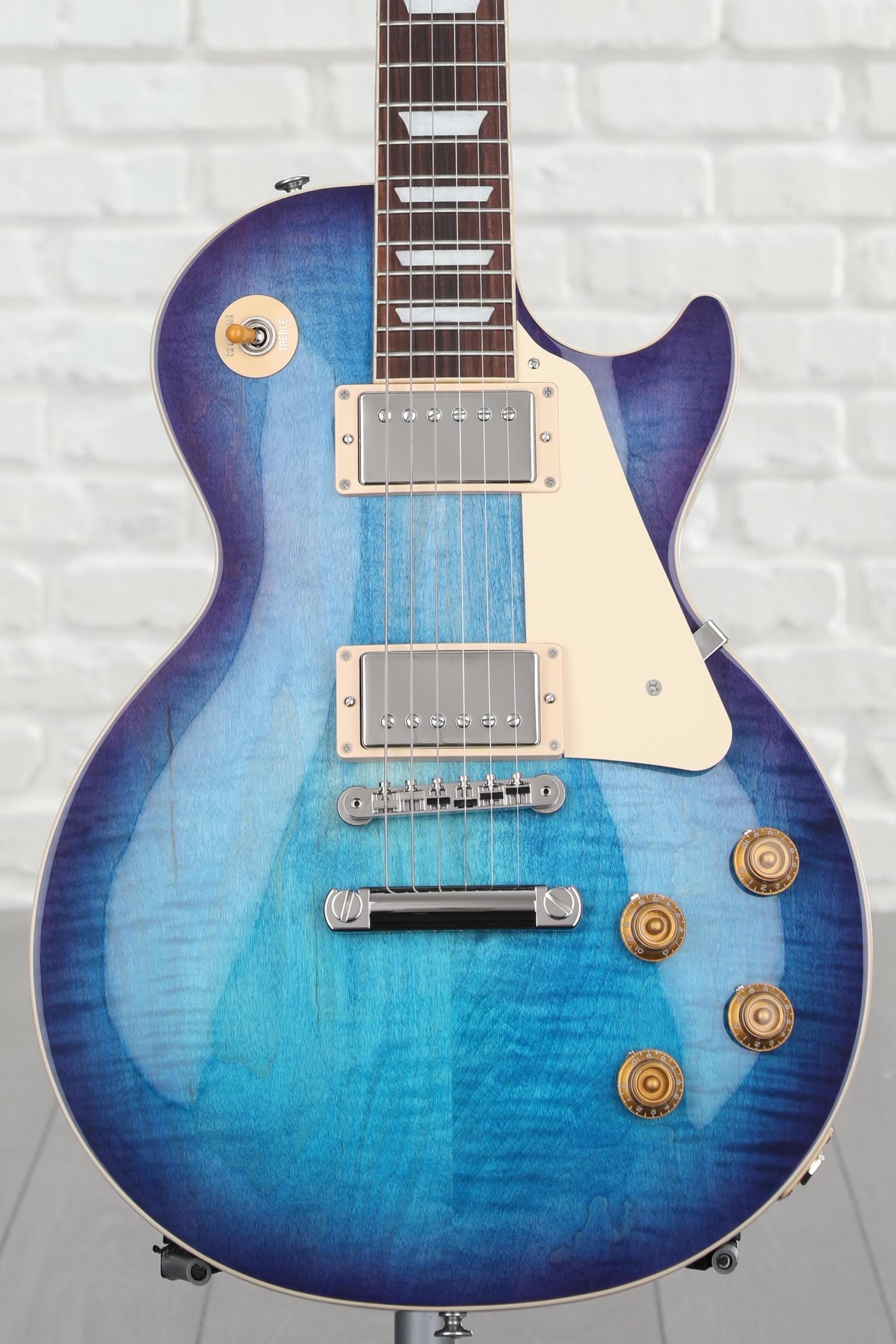 Gibson Les Paul Standard '50s Figured Top Electric Guitar - Blueberry ...