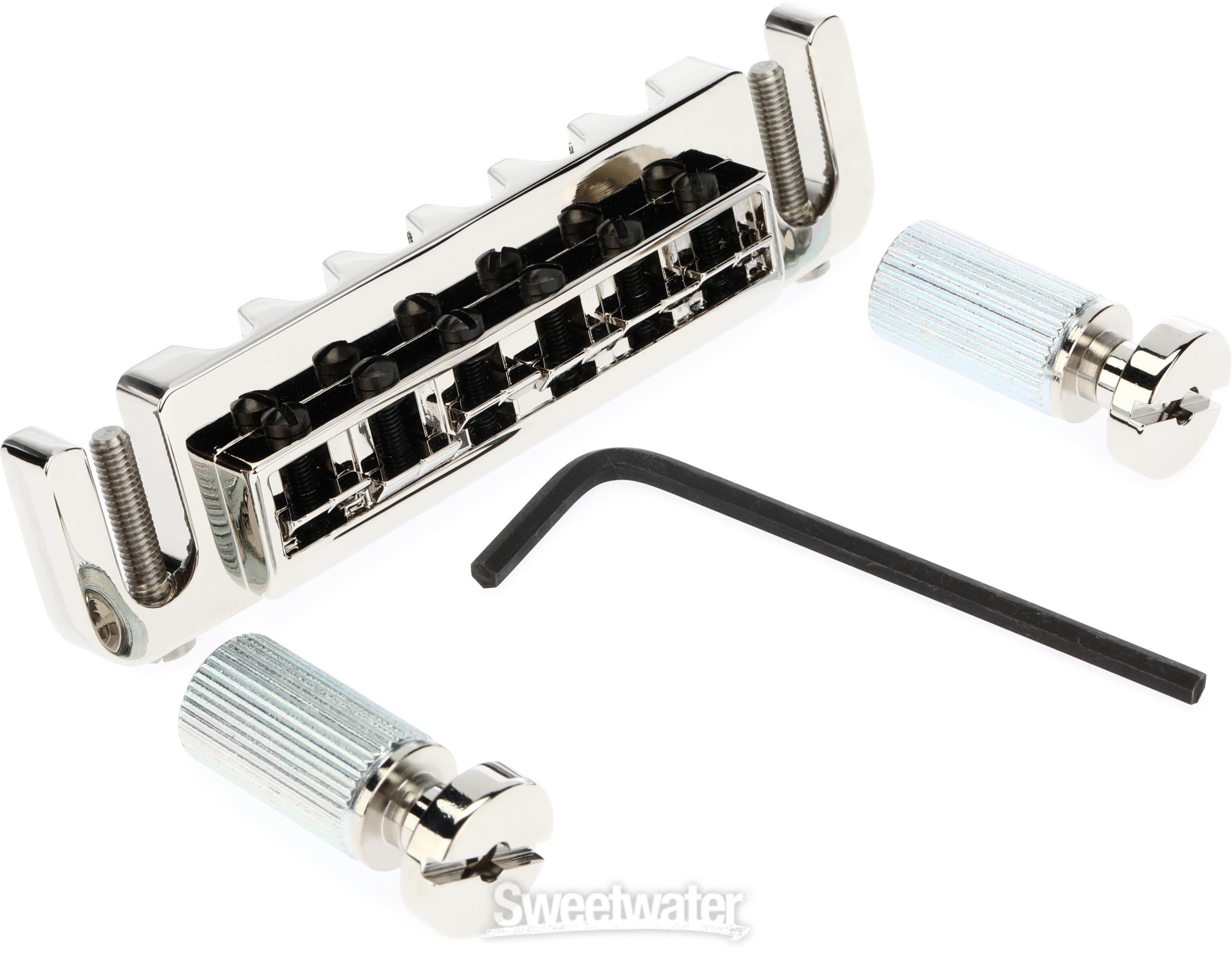 Leo Quan Badass Wraparound Bridge - Nickel with SAE Locking Studs