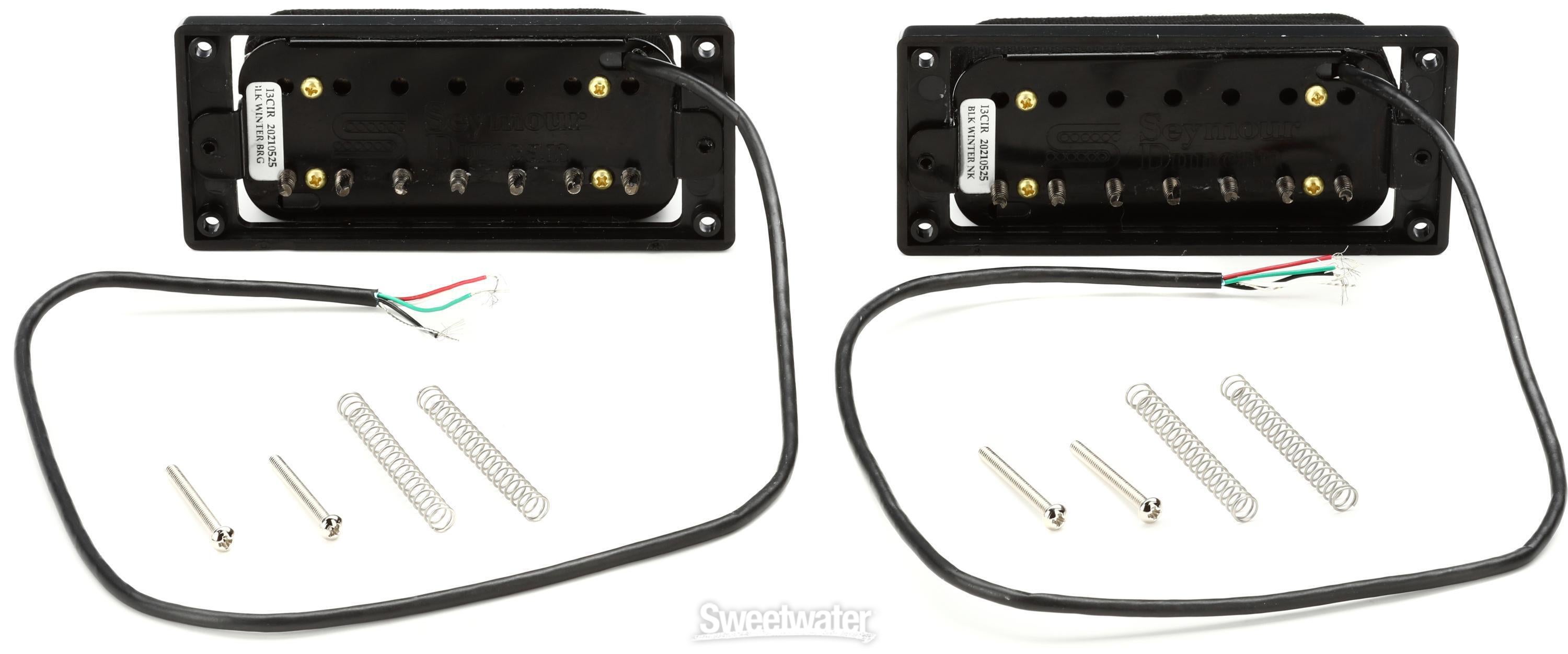 Seymour Duncan Black Winter Humbucker 2-piece Pickup Set - 7-string