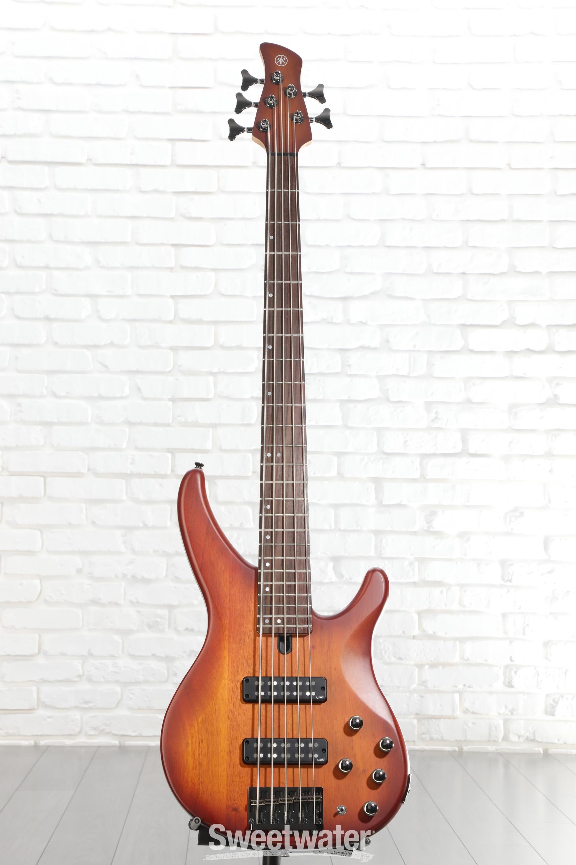 Yamaha TRBX505 5-string Bass Guitar - Brick Burst Reviews | Sweetwater