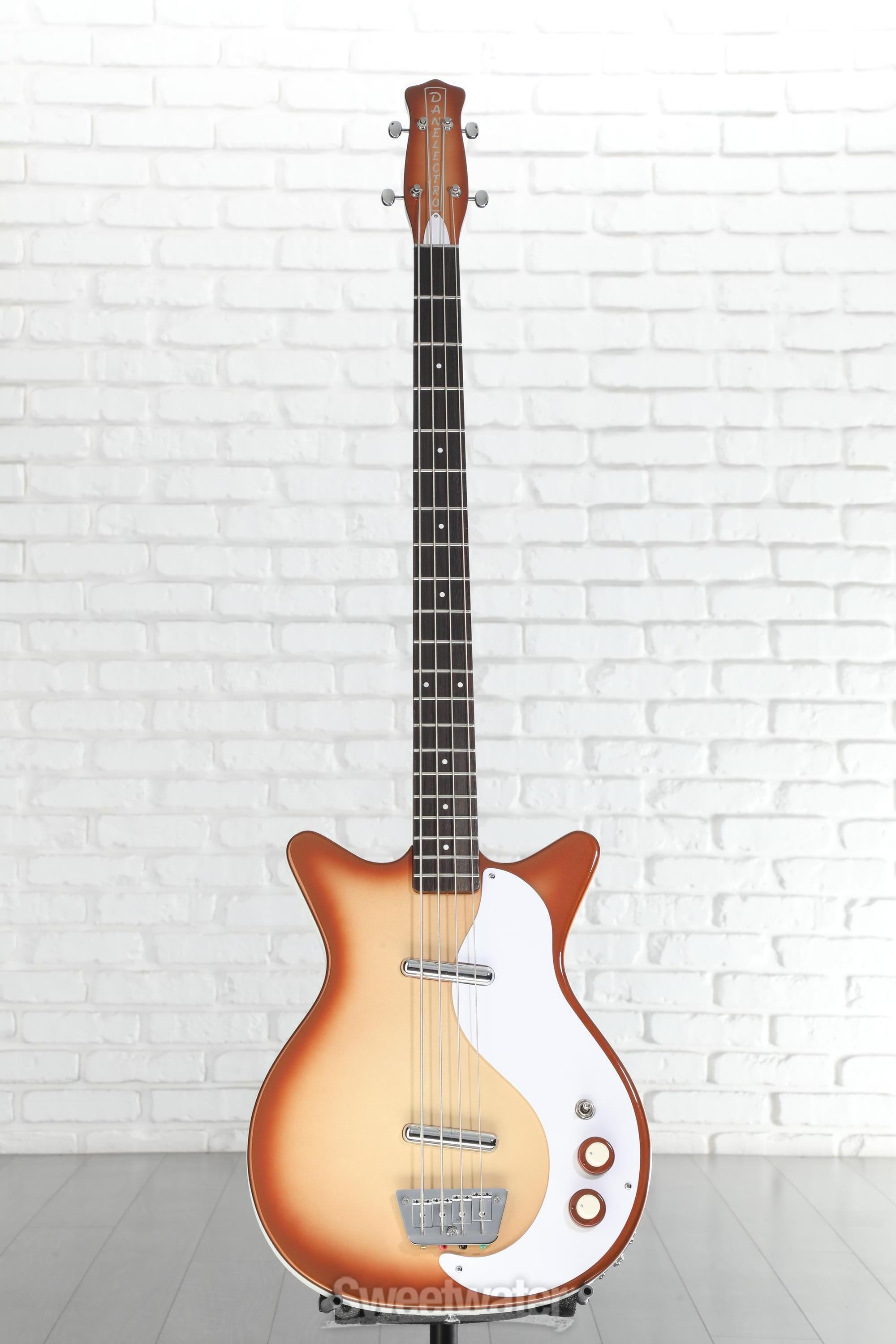 Danelectro '59DC Long Scale Bass Guitar - Copper Burst | Sweetwater