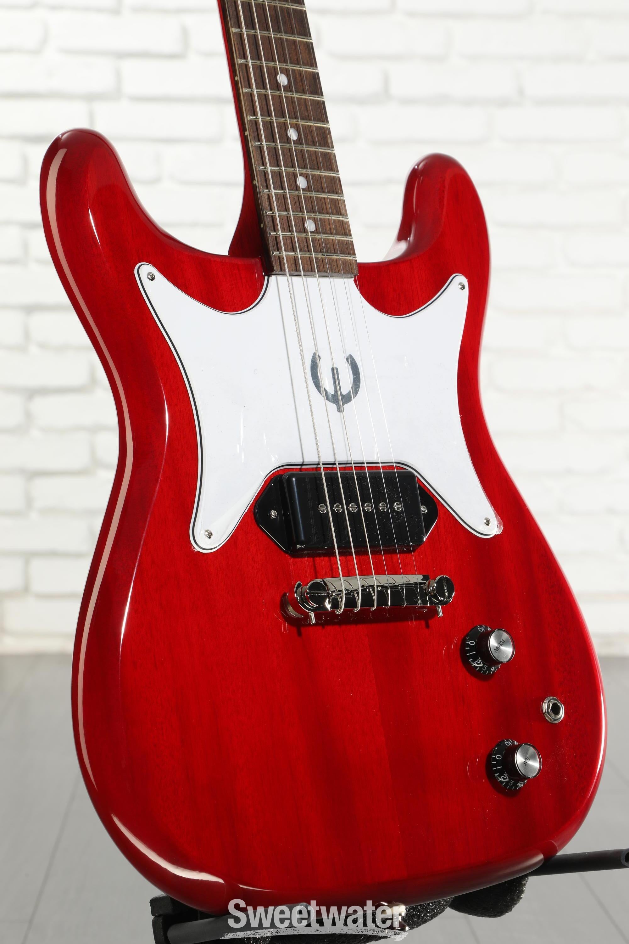 ギター Epiphone Coronet 2023 - Cherry Red Epiphone Coronet Electric Guitar - Cherry | Sweetwater