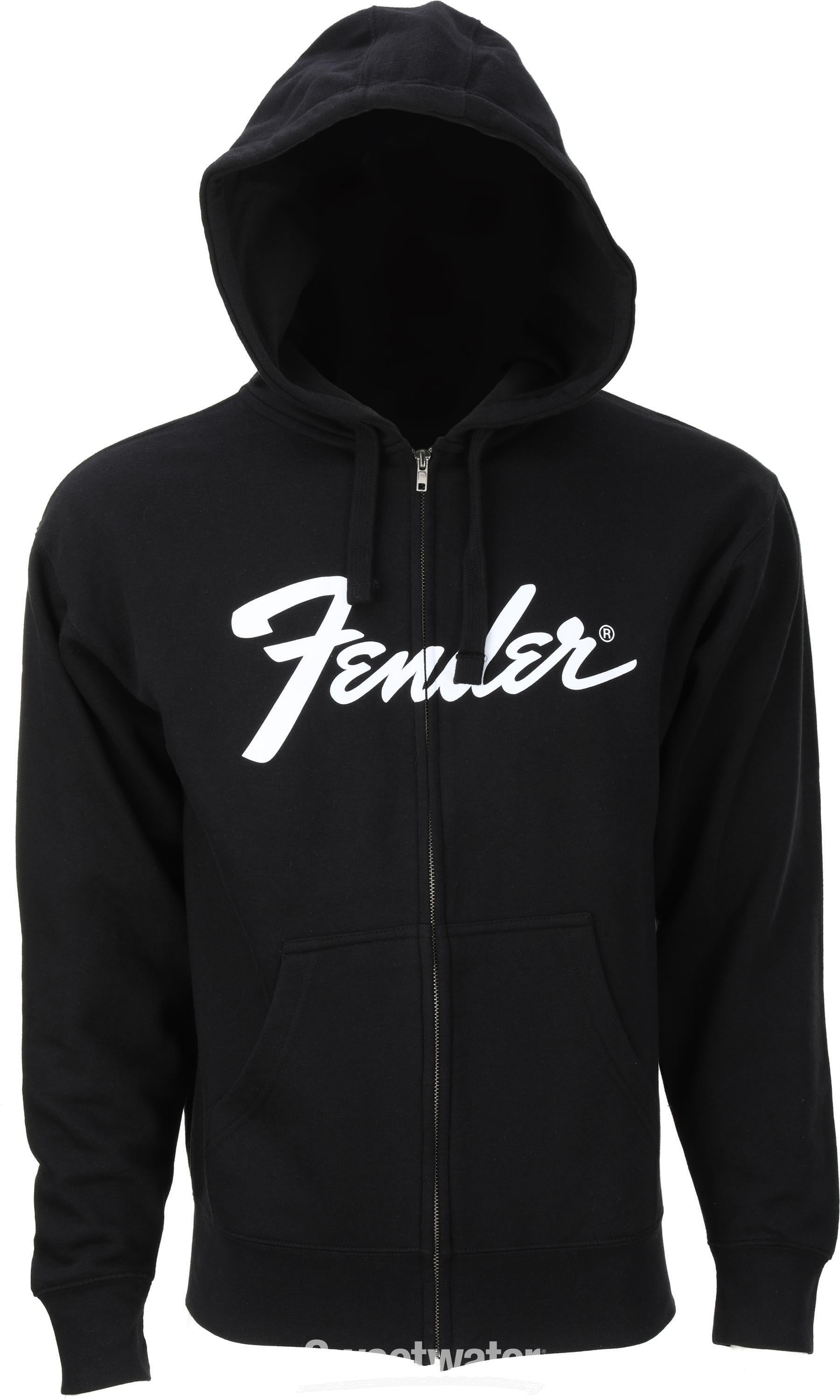 Fender Transition Logo Zip Front Hoodie - Large | Sweetwater