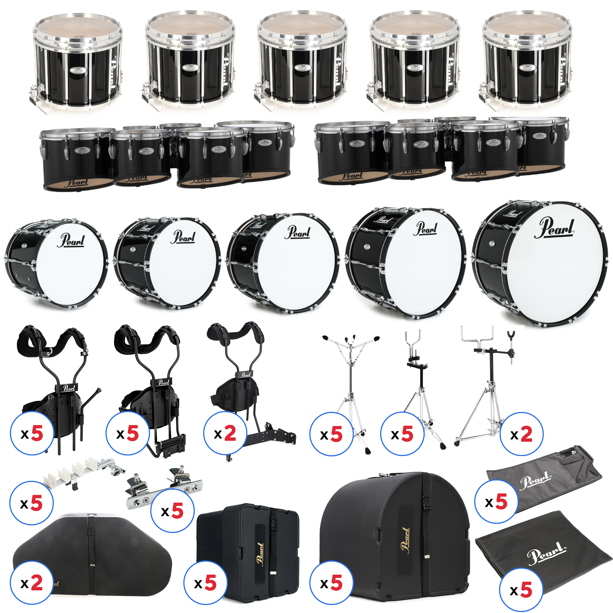 Pearl Deluxe Drumline Bundle