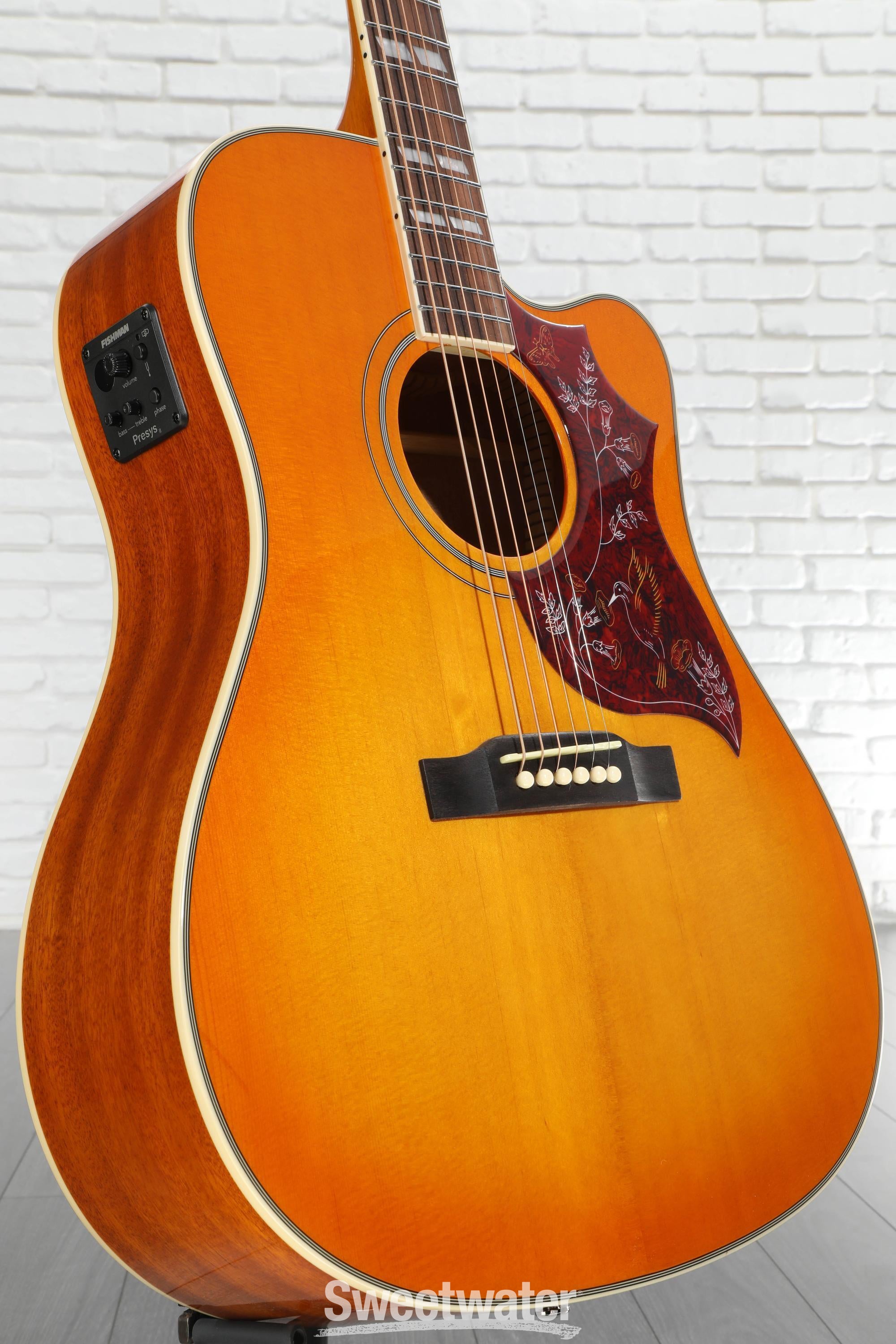 Epiphone Hummingbird Studio EC Acoustic-electric Guitar - Heritage