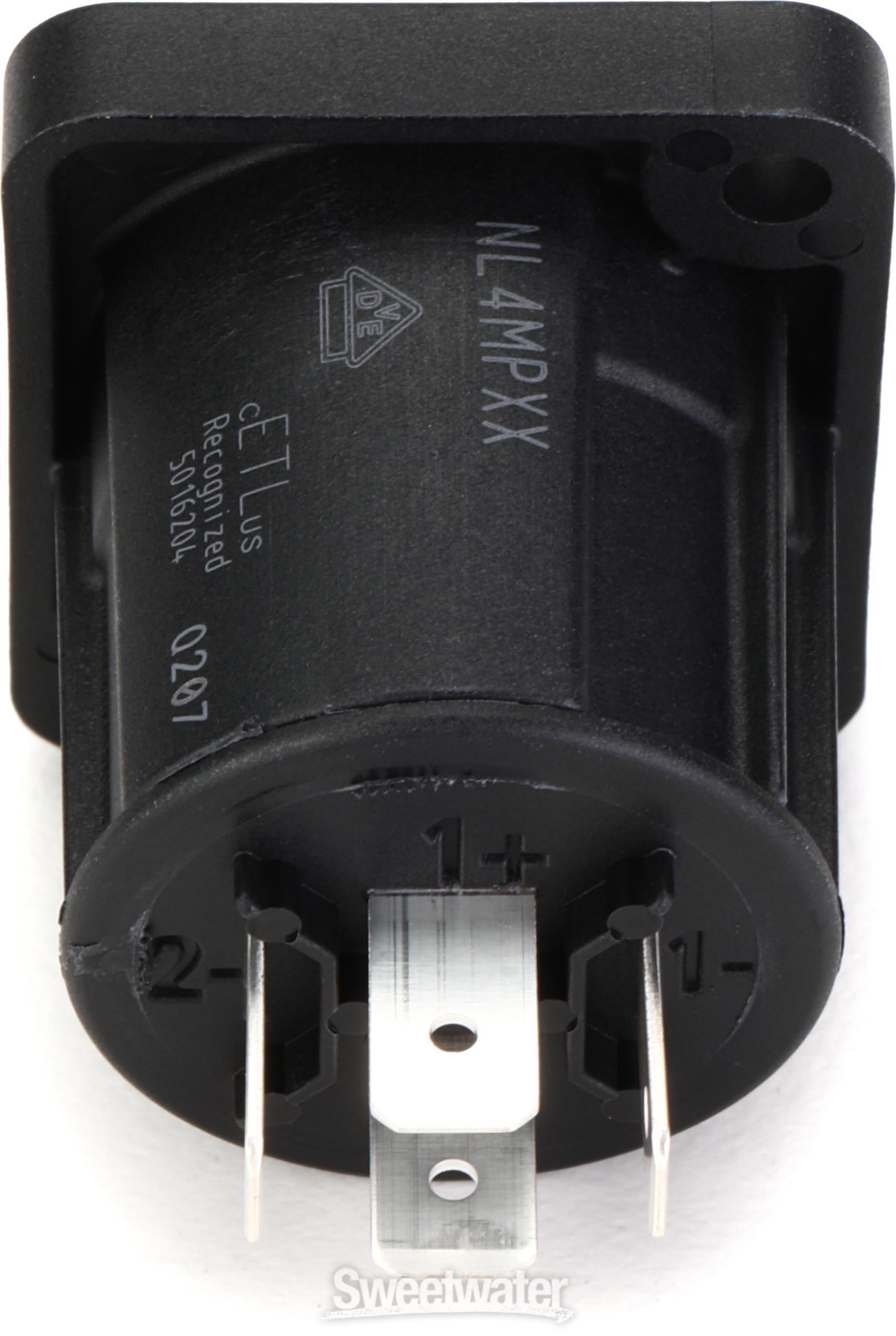 Neutrik NL4MPXX 4-pole speakON Male Panel-mount D-Series