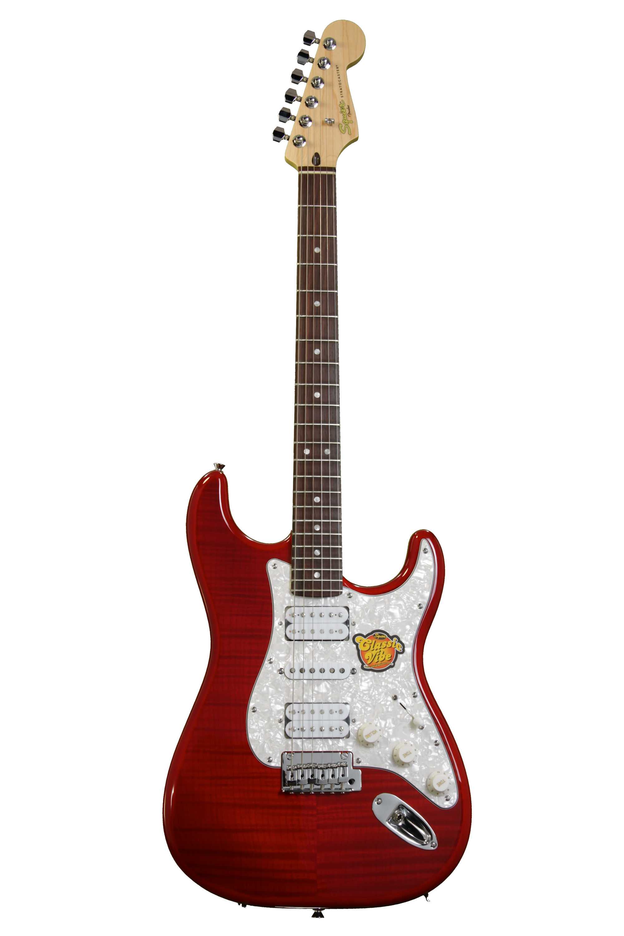 Squier Stratocaster Deluxe HSH - Crimson Red Transparent | Sweetwater