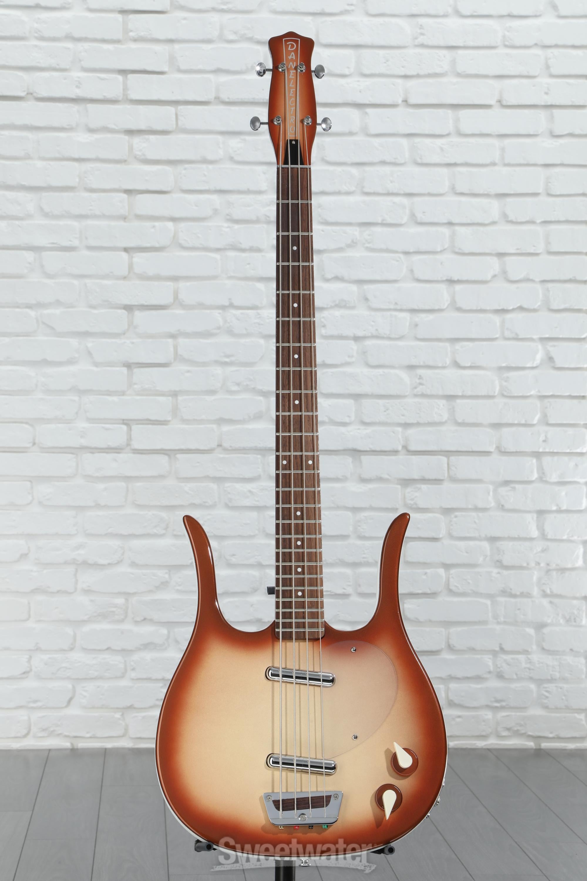 Danelectro Longhorn Bass Guitar - Copper Burst | Sweetwater