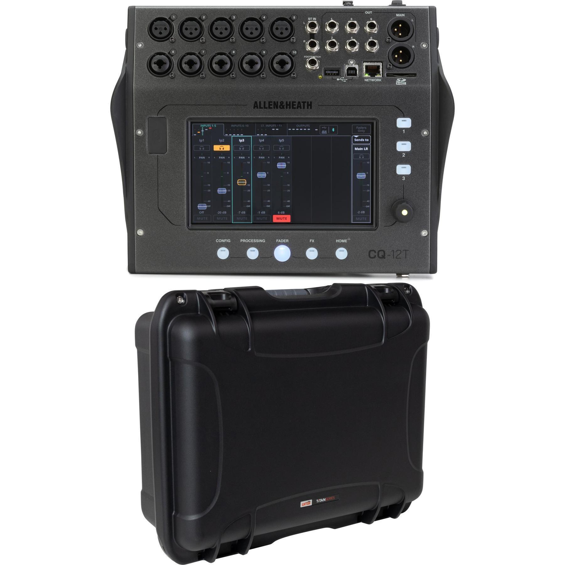 Photo of Allen & Heath CQ-12T 10-channel Digital Mixer with Titan Series Case