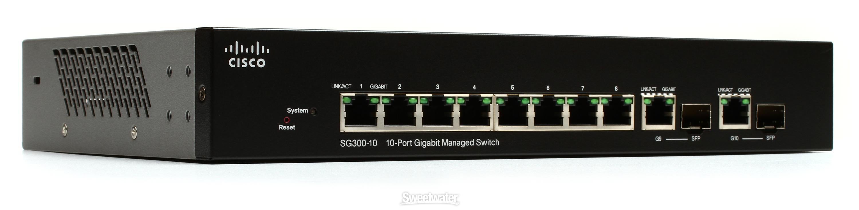 Cisco SG300-10 - Ethernet Switch | Sweetwater