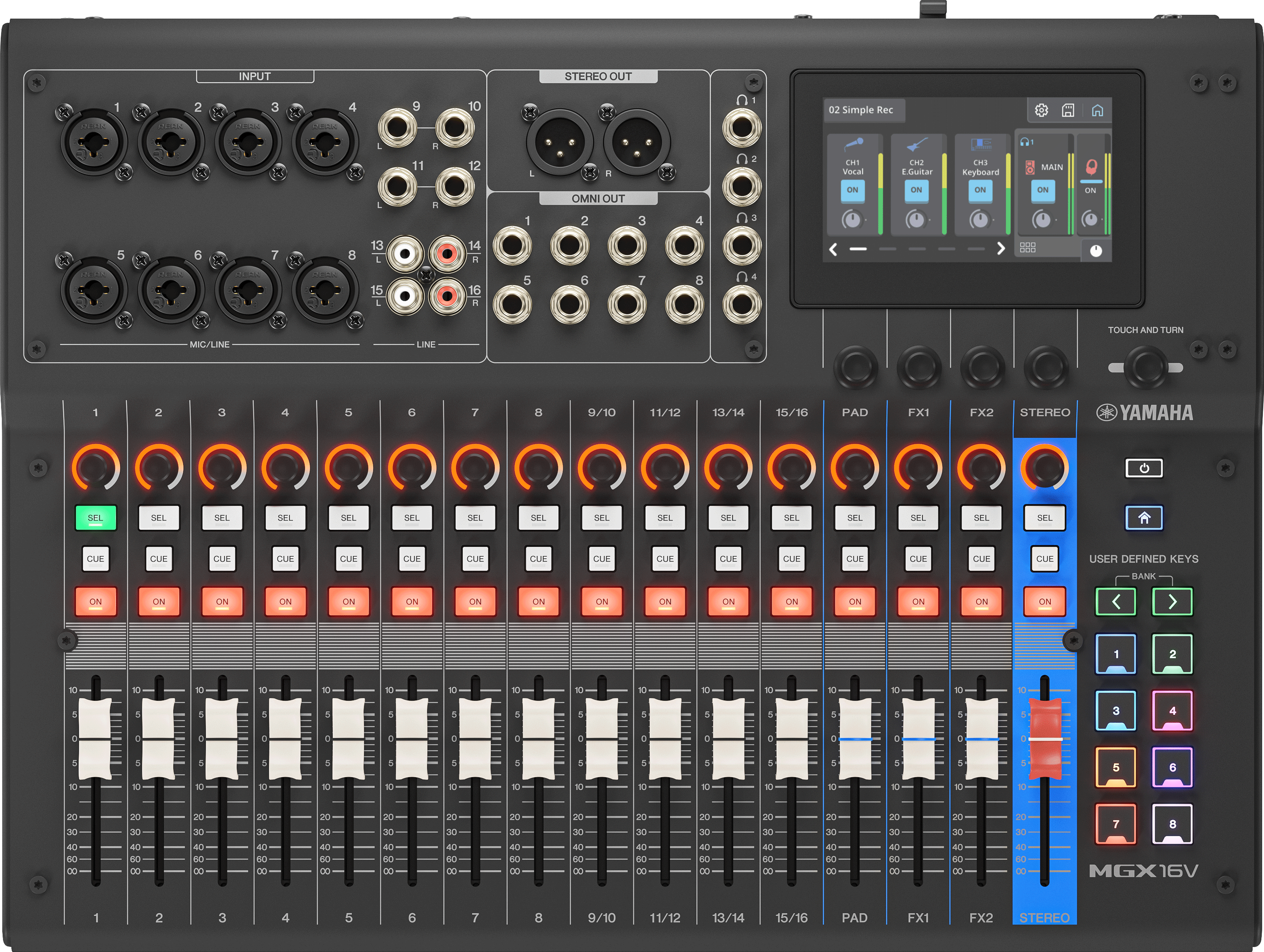 Photo of Yamaha MGX16V Digital Mixer - Black