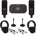Photo of Focusrite Vocaster 2 and AT2020 Desktop Two-host Podcast Bundle