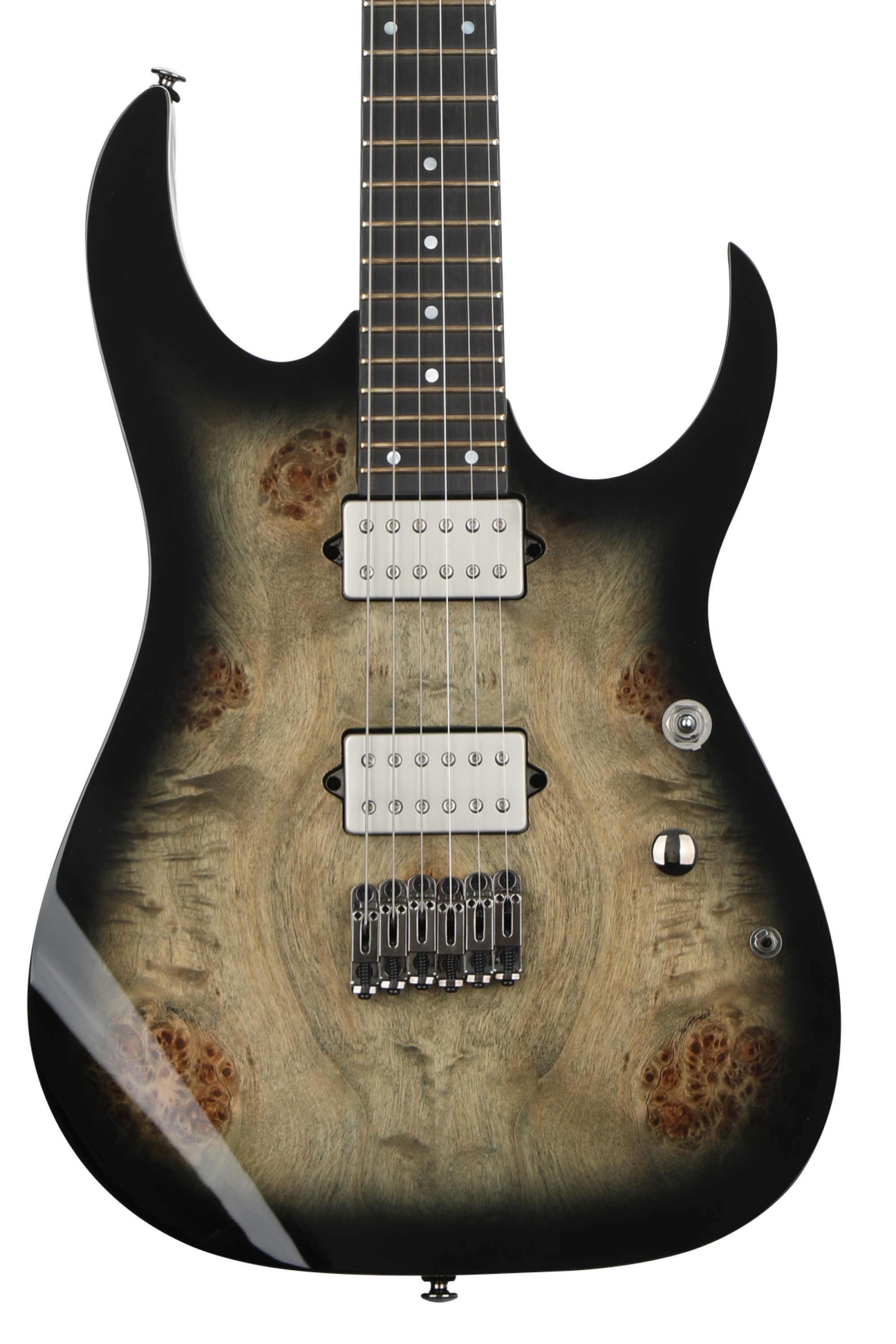 Ibanez Premium RG1121PB - Charcoal Black Burst | Sweetwater Ibanez Premium RG1121PB - Charcoal Black Burst | Sweetwater