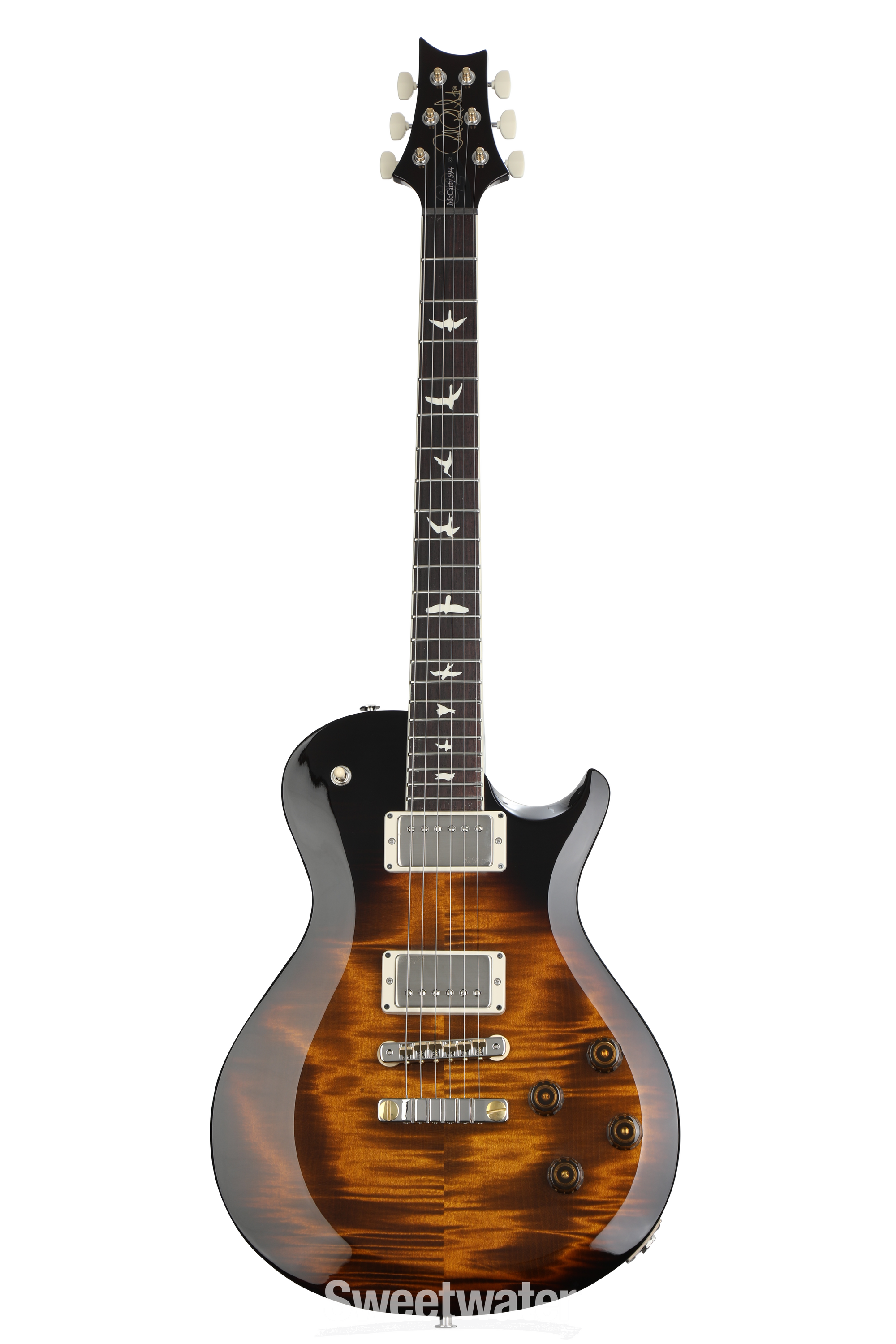 PRS S2 McCarty 594 Singlecut Electric Guitar - Black Amber