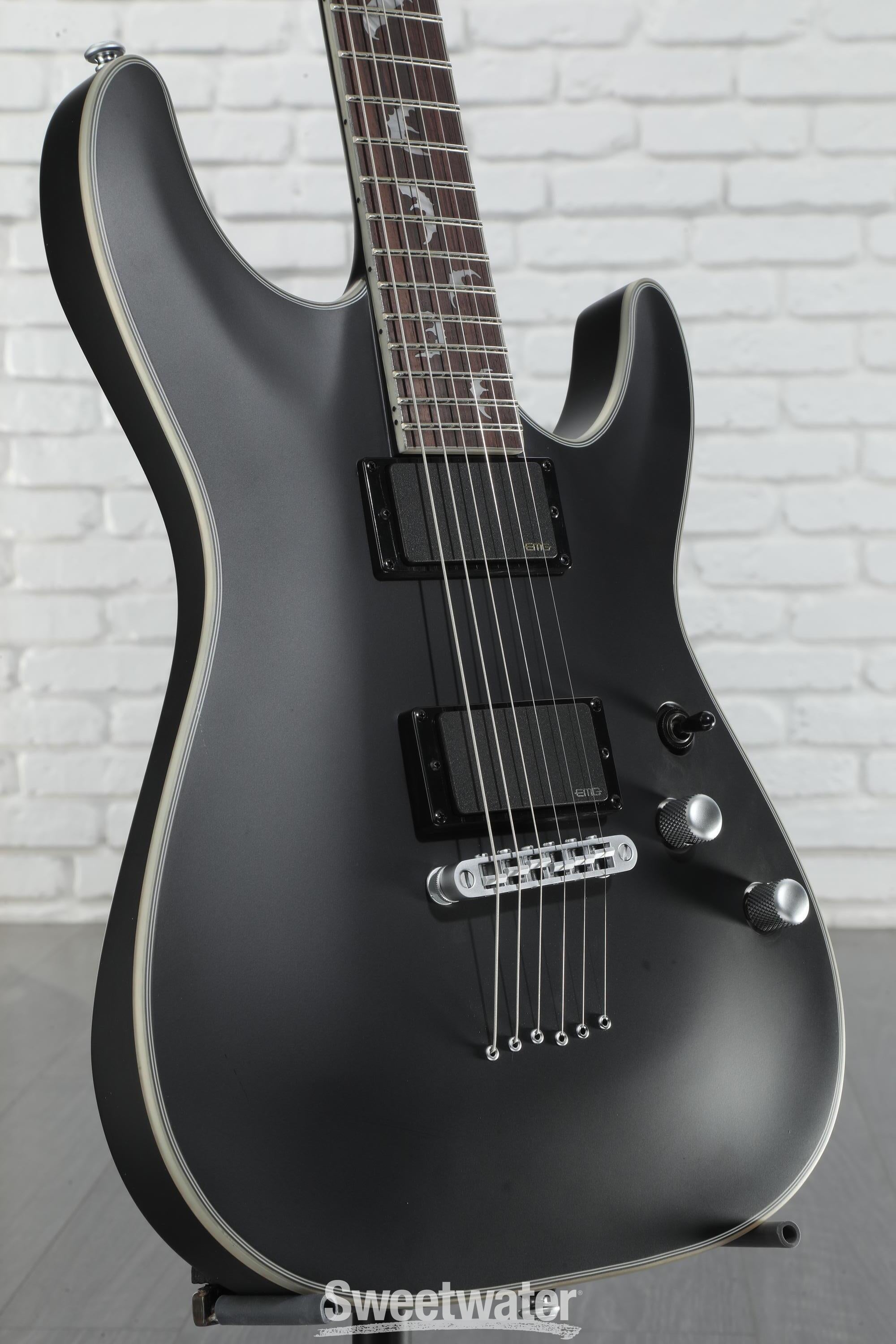 Schecter Damien Platinum 6 Electric Guitar - Satin Black