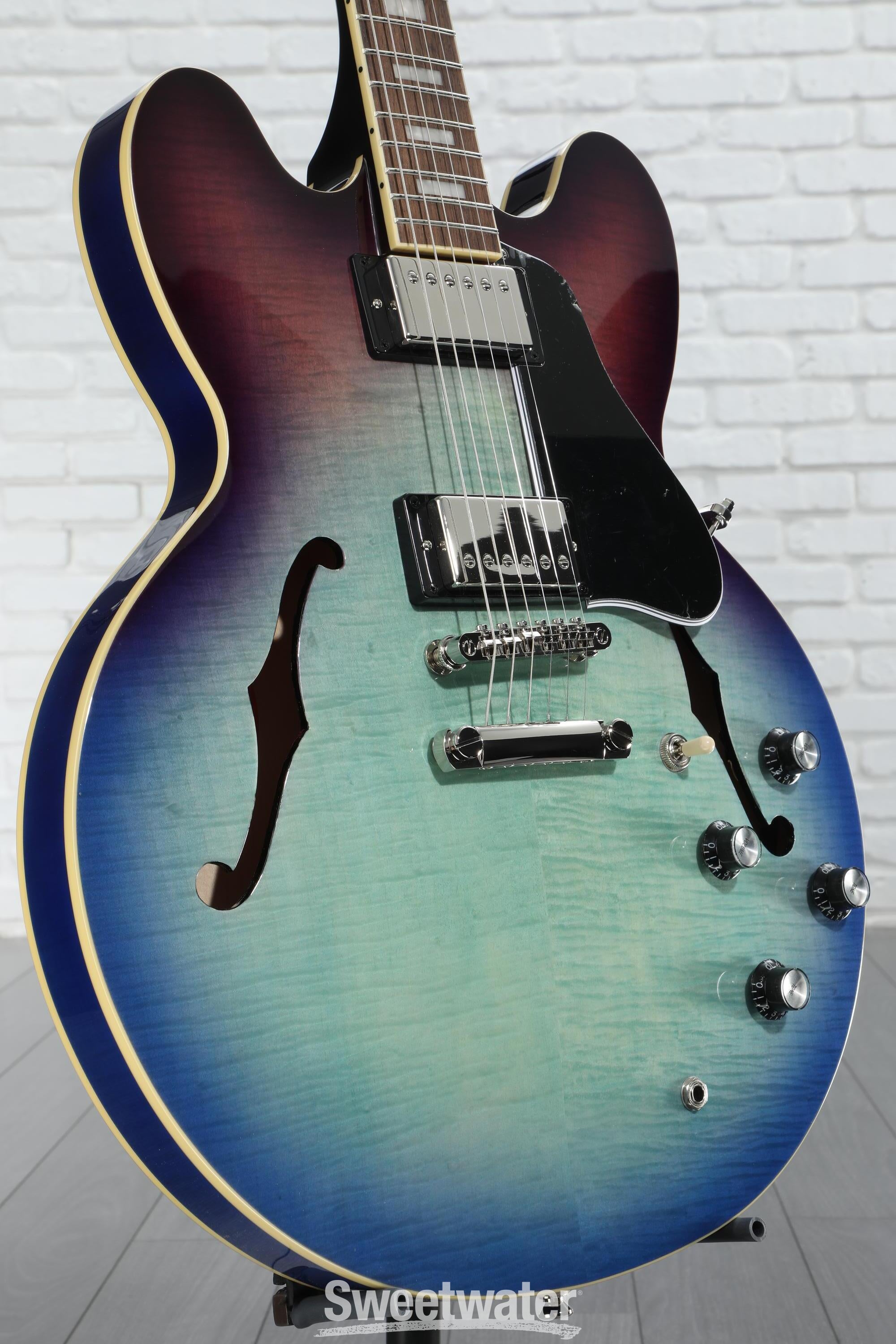 Epiphone ES-335 Figured Semi-hollowbody - Blueberry Burst