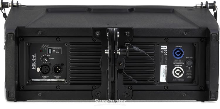 RCF HDL6-A 1400-watt 6-inch Compact Active Line Array Module - Black