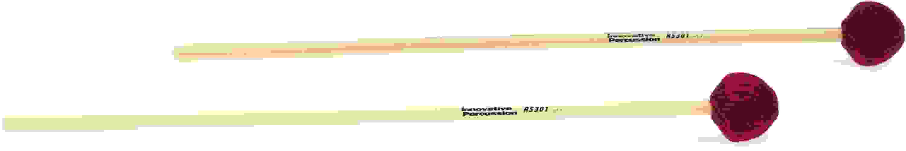 Innovative Percussion RS301 Hard Vibraphone / Marimba Mallets - Wine Cord - Rattan