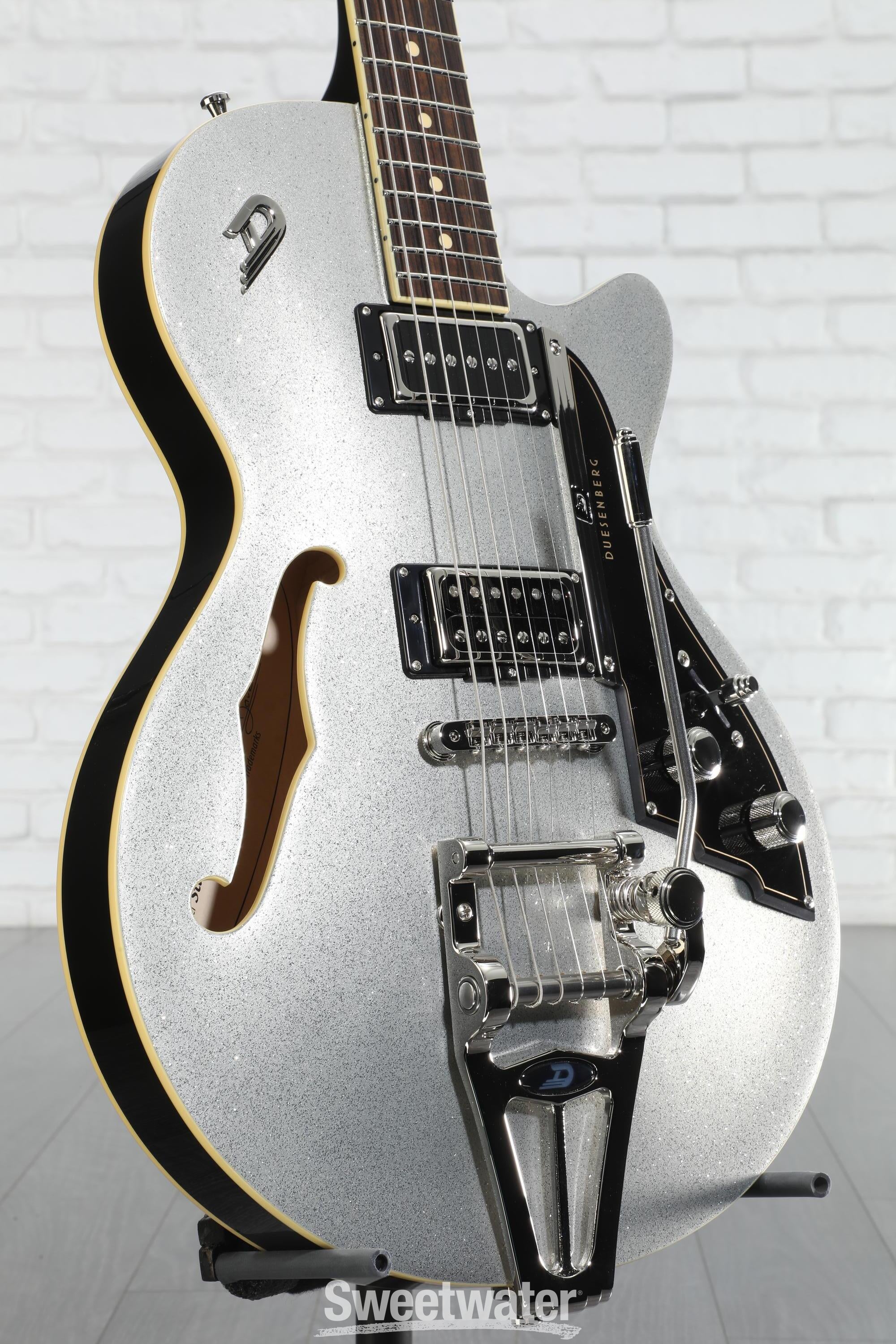 Duesenberg Starplayer TV Semi-hollowbody Electric Guitar - Silver